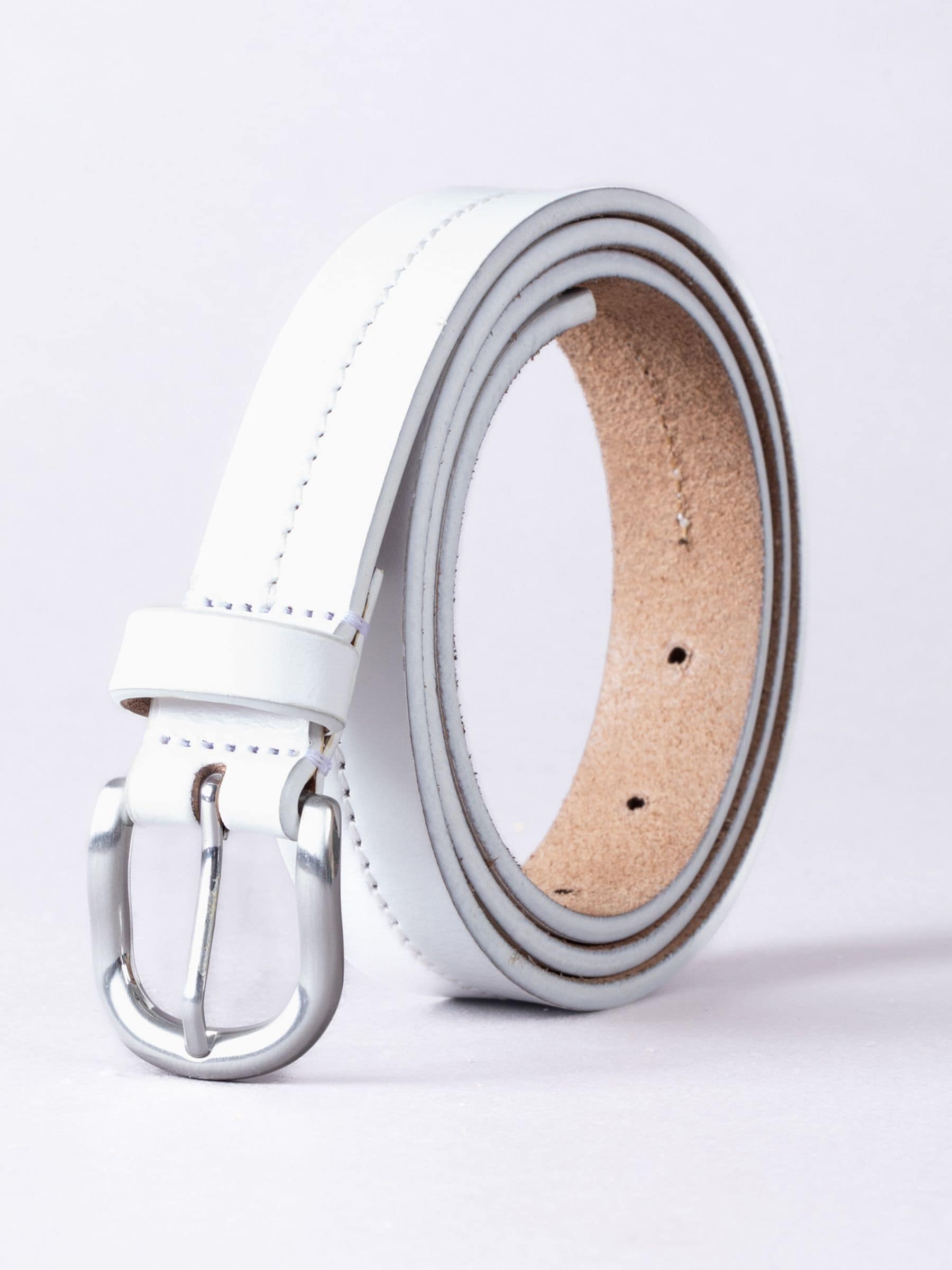 Lakeland Leather White Kendal Belt
