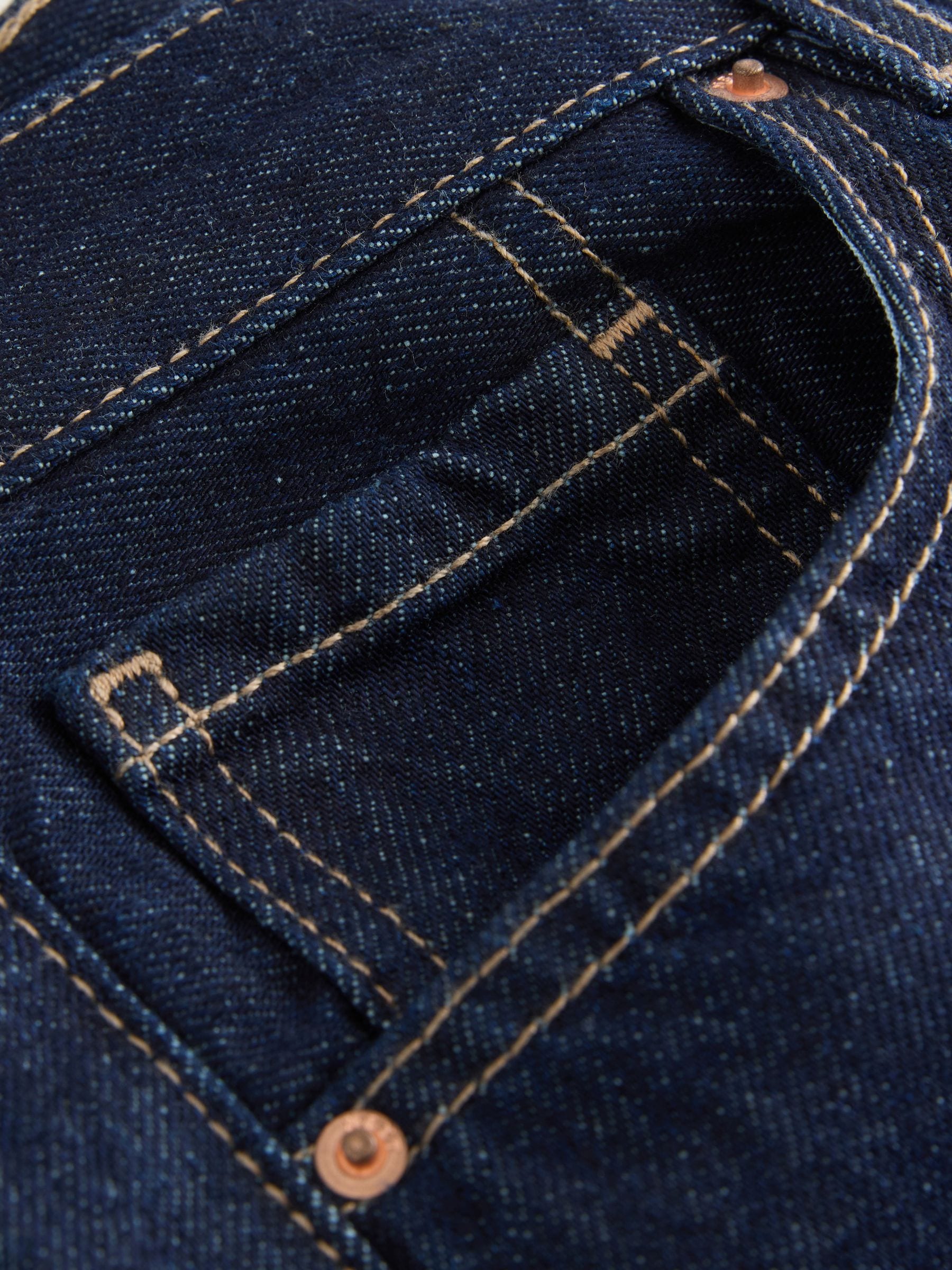 Rinse Blue Boyfriend Turn Up Jeans