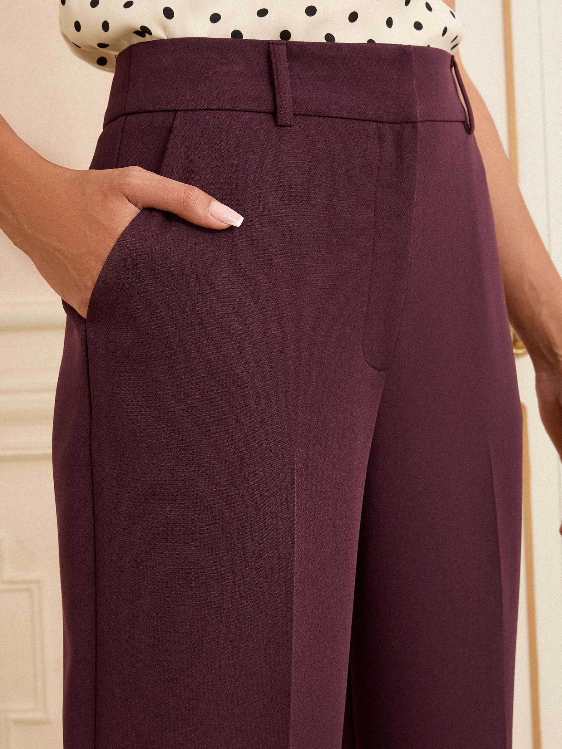 Love & Roses Berry Wide Leg Trousers