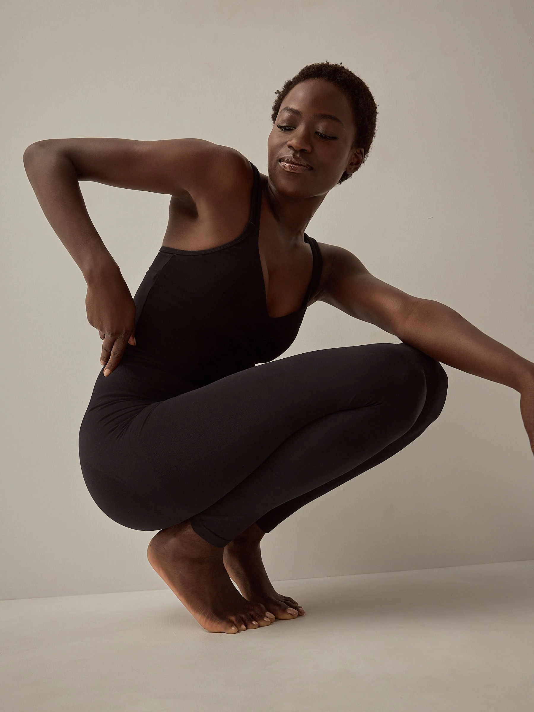 Black Tummy Control Seamless Shaping Leggings