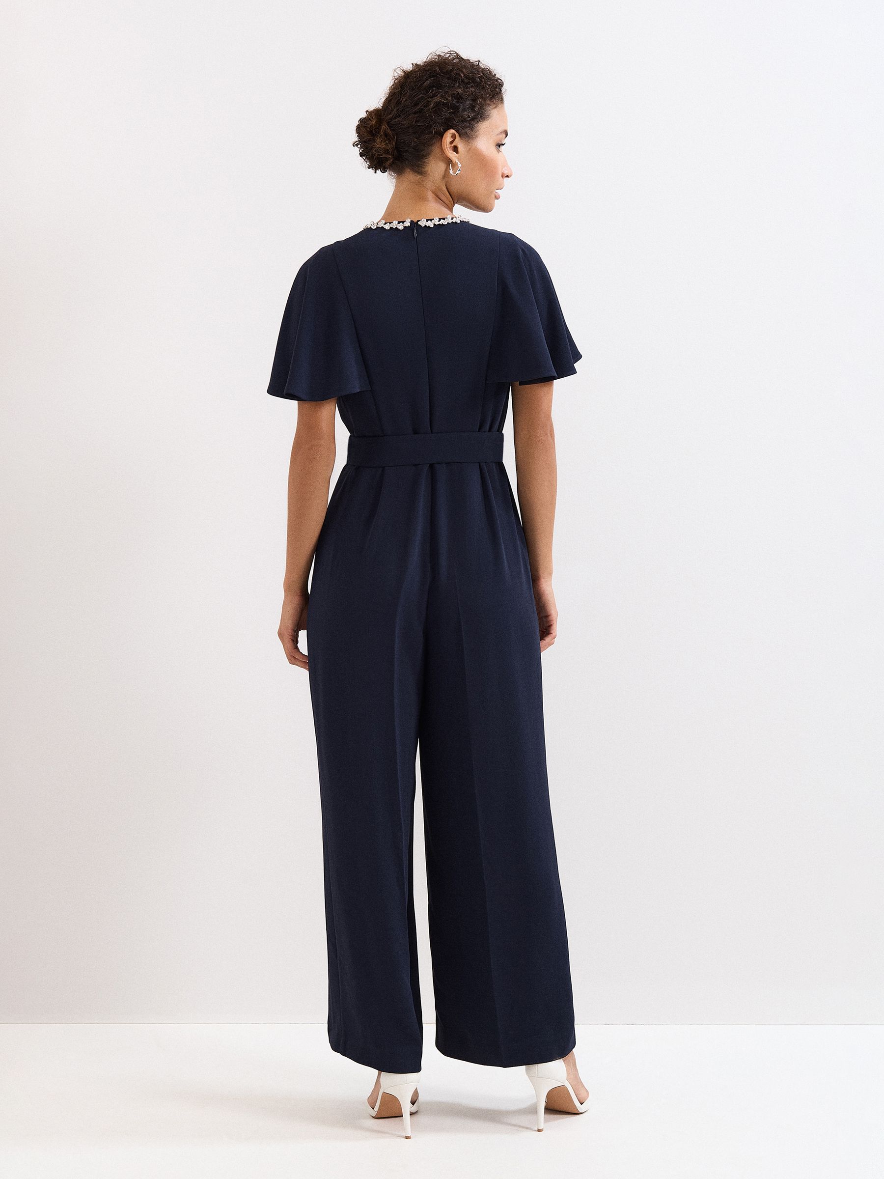 Phase Eight Blue Petite Orwen Jumpsuit