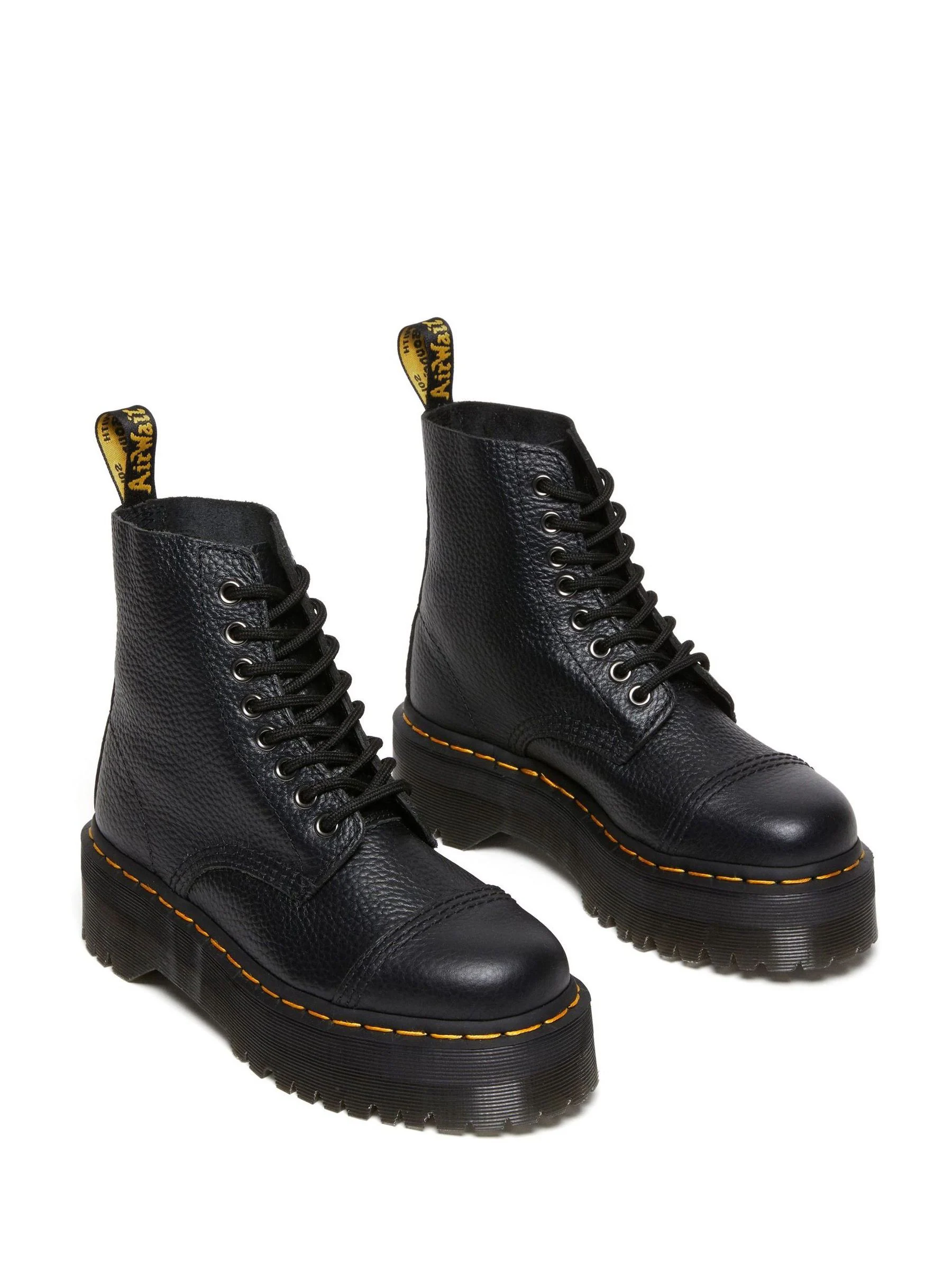 Dr. Martens Black Sinclair Milled Nappa Leather Boots