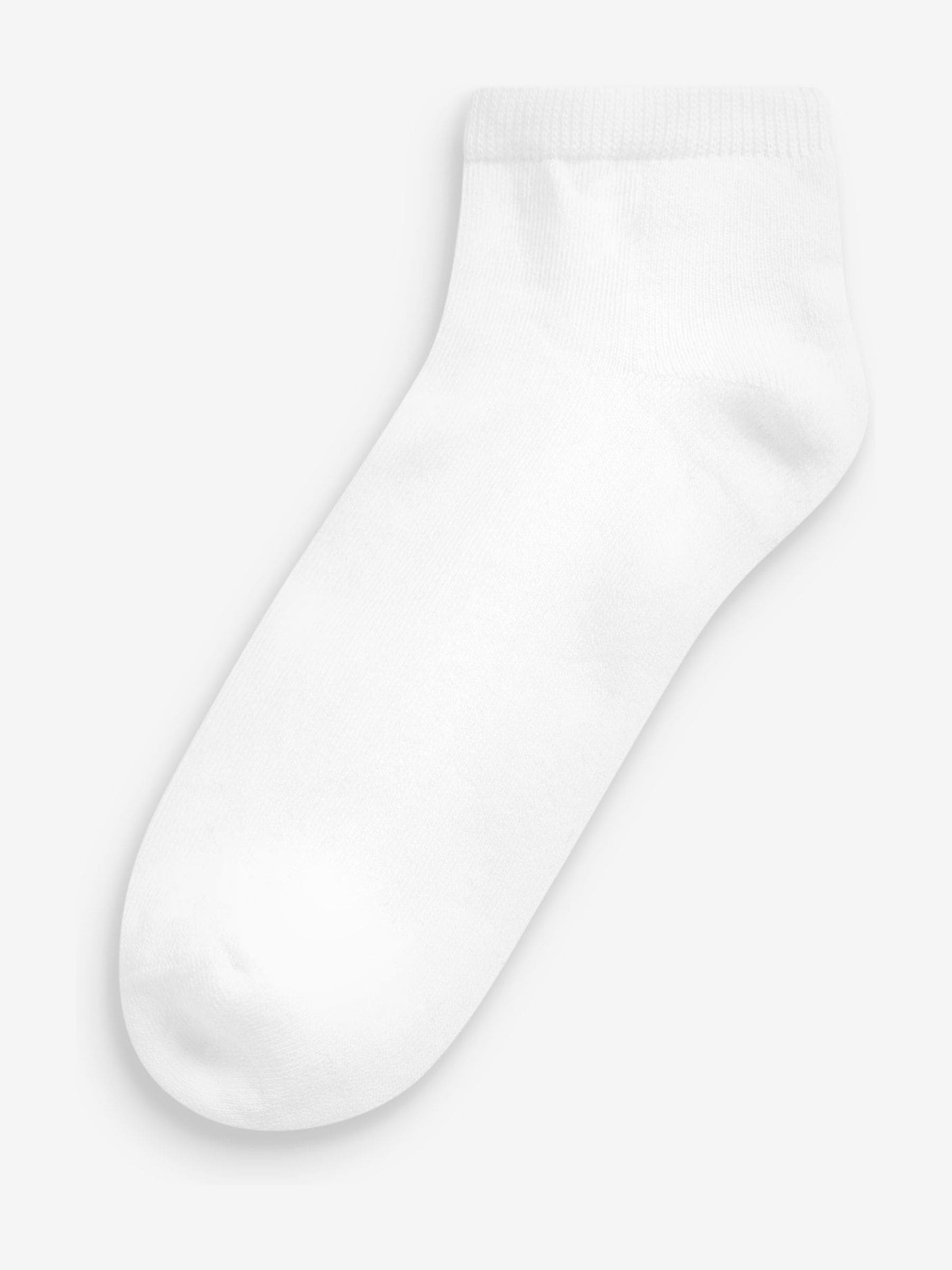 White Cushion Sole Trainer Socks 4 Pack
