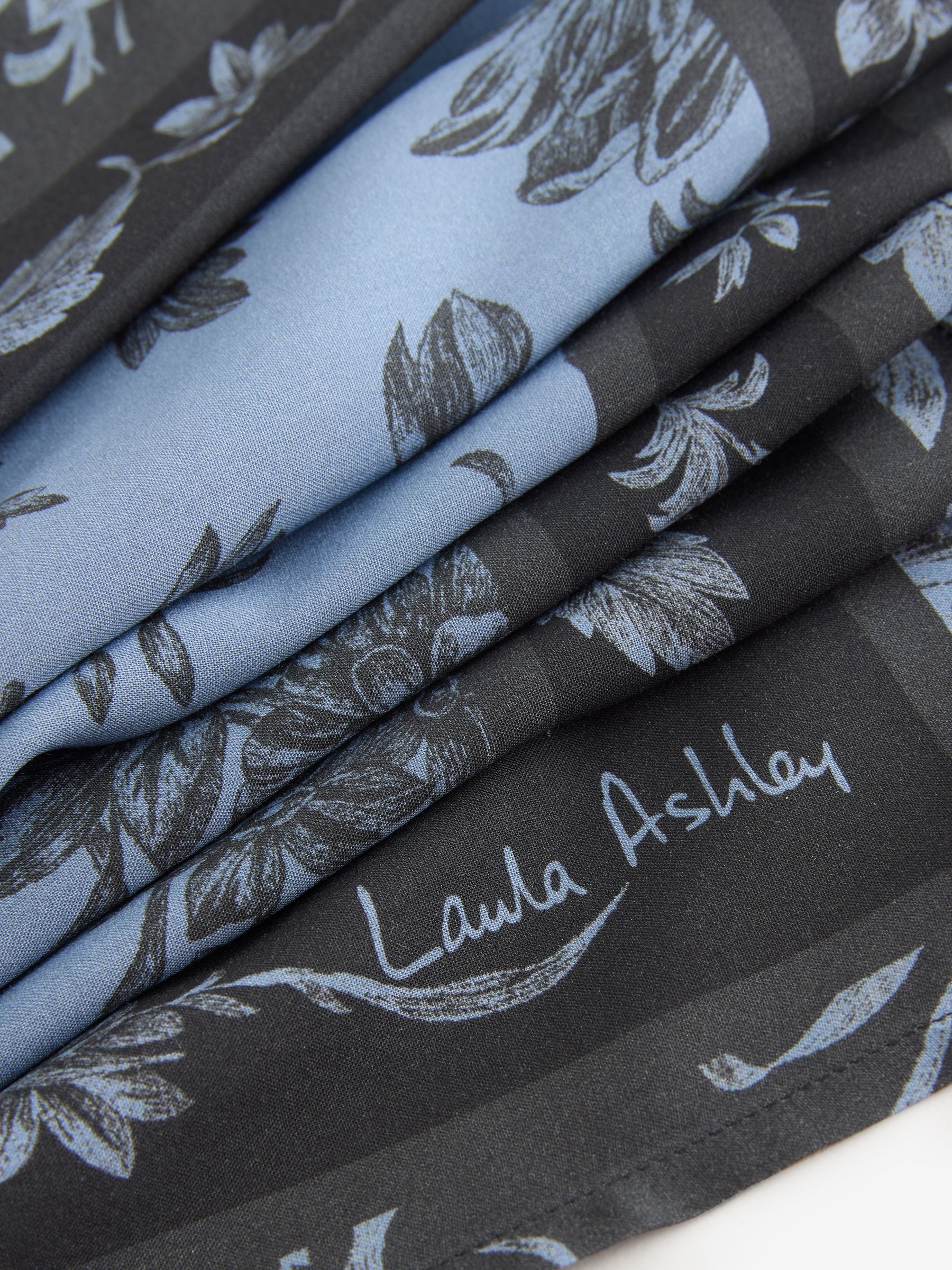 Laura Ashley Navy Lloyd Print Light Weight Scarf