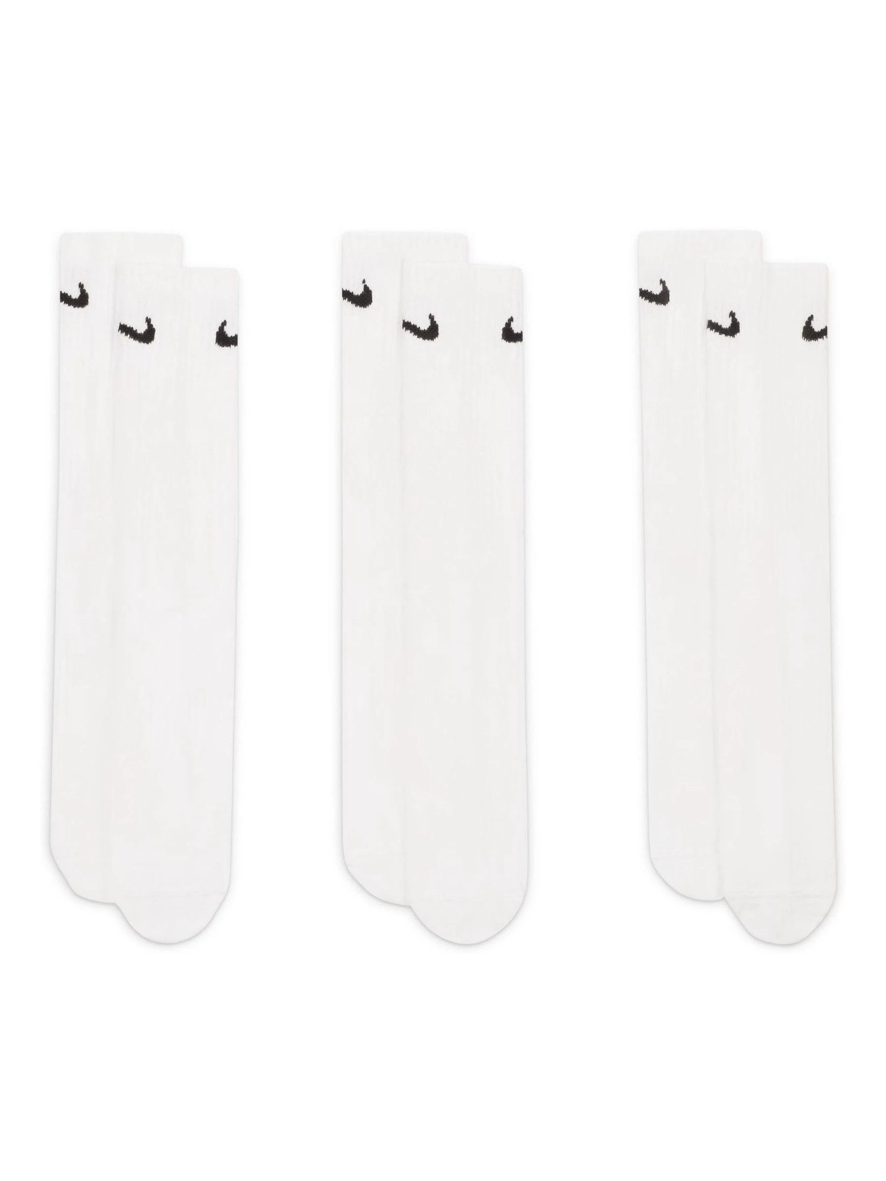 Nike White Everyday Lightweight Socks 3 Pack