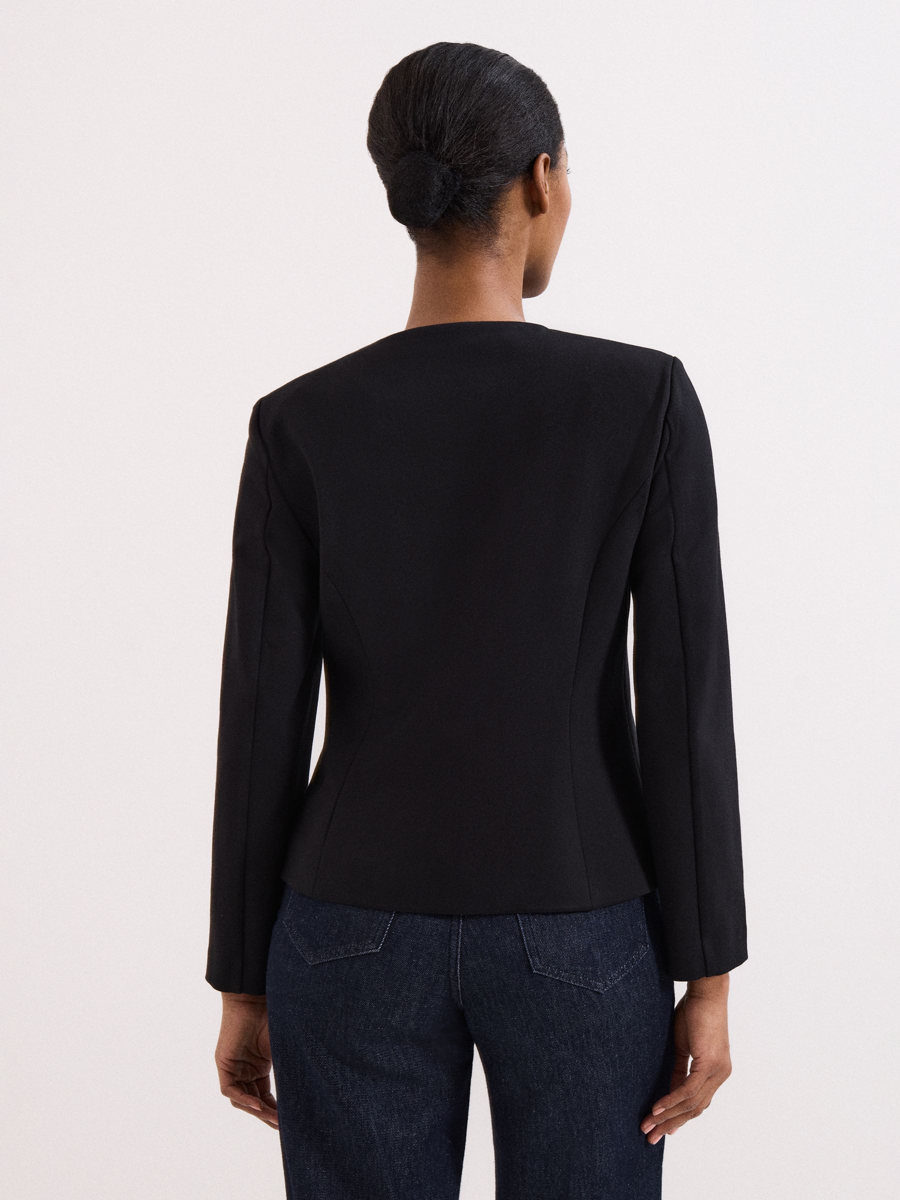 Phase Eight Black Danni Ponte Jacket