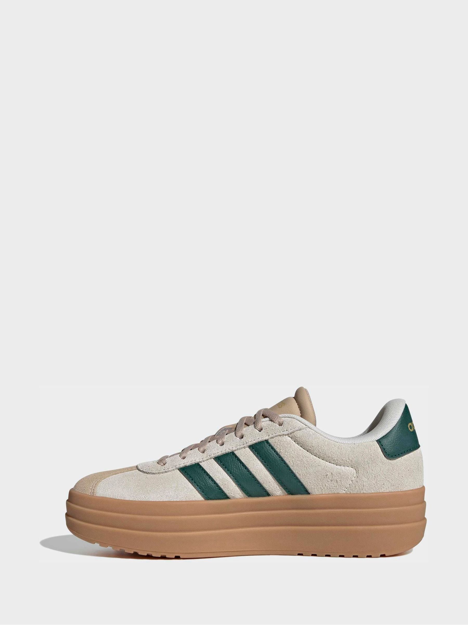 adidas Cream/Green VL Court Bold Trainers