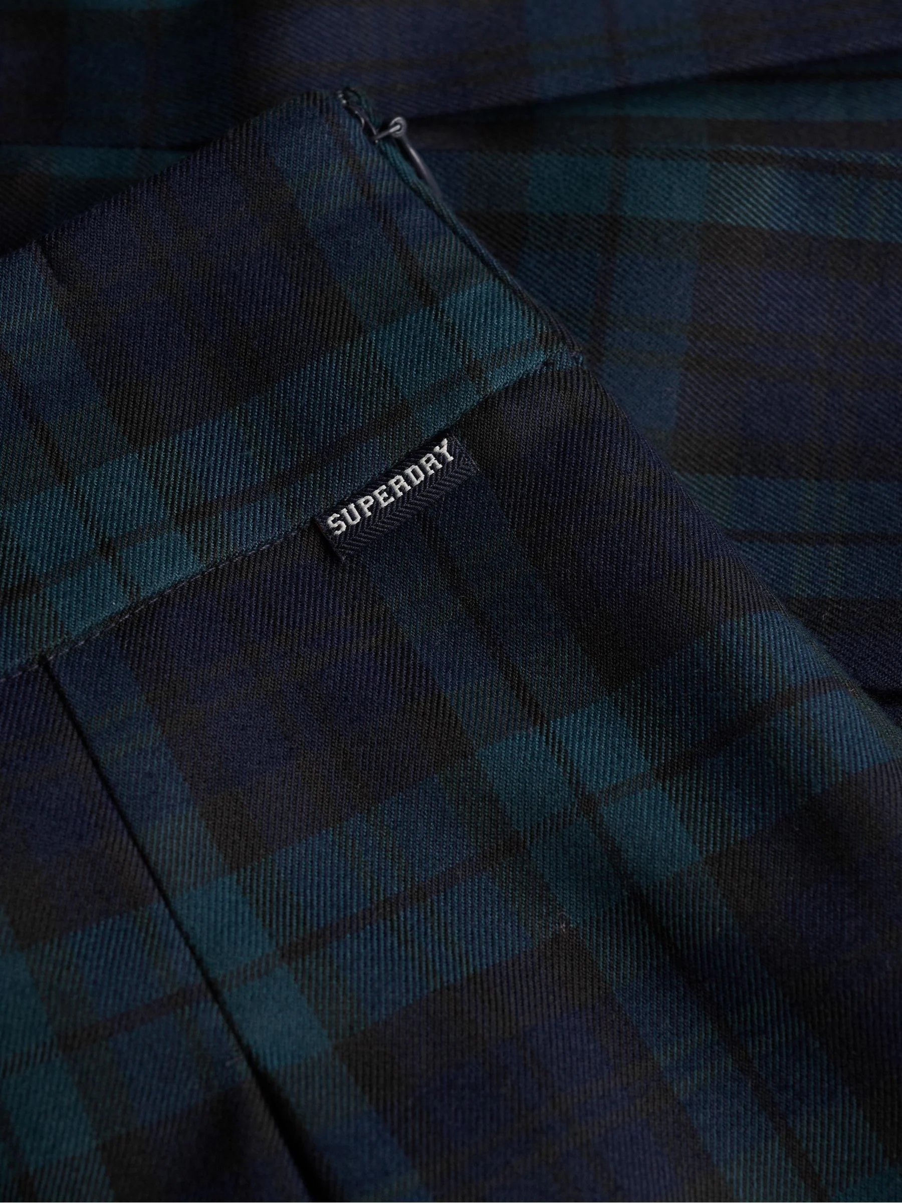 Superdry Blue Mini Pleated Skirt