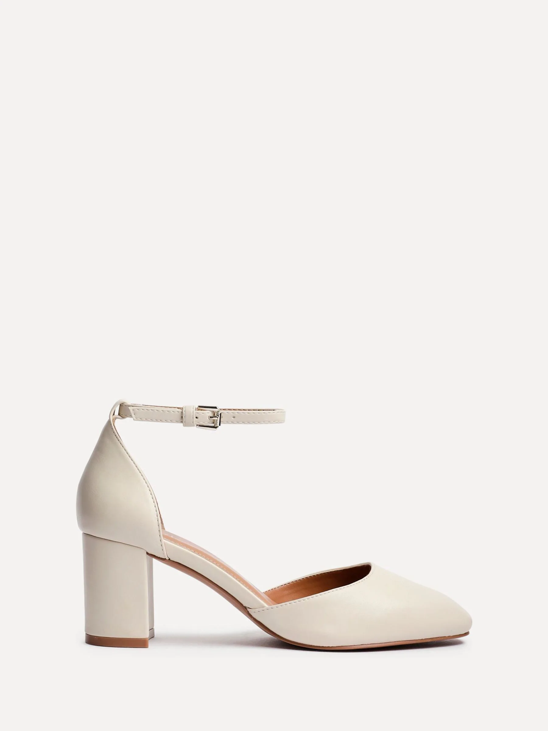 Linzi Natural Sydney Square Toe Court Heels