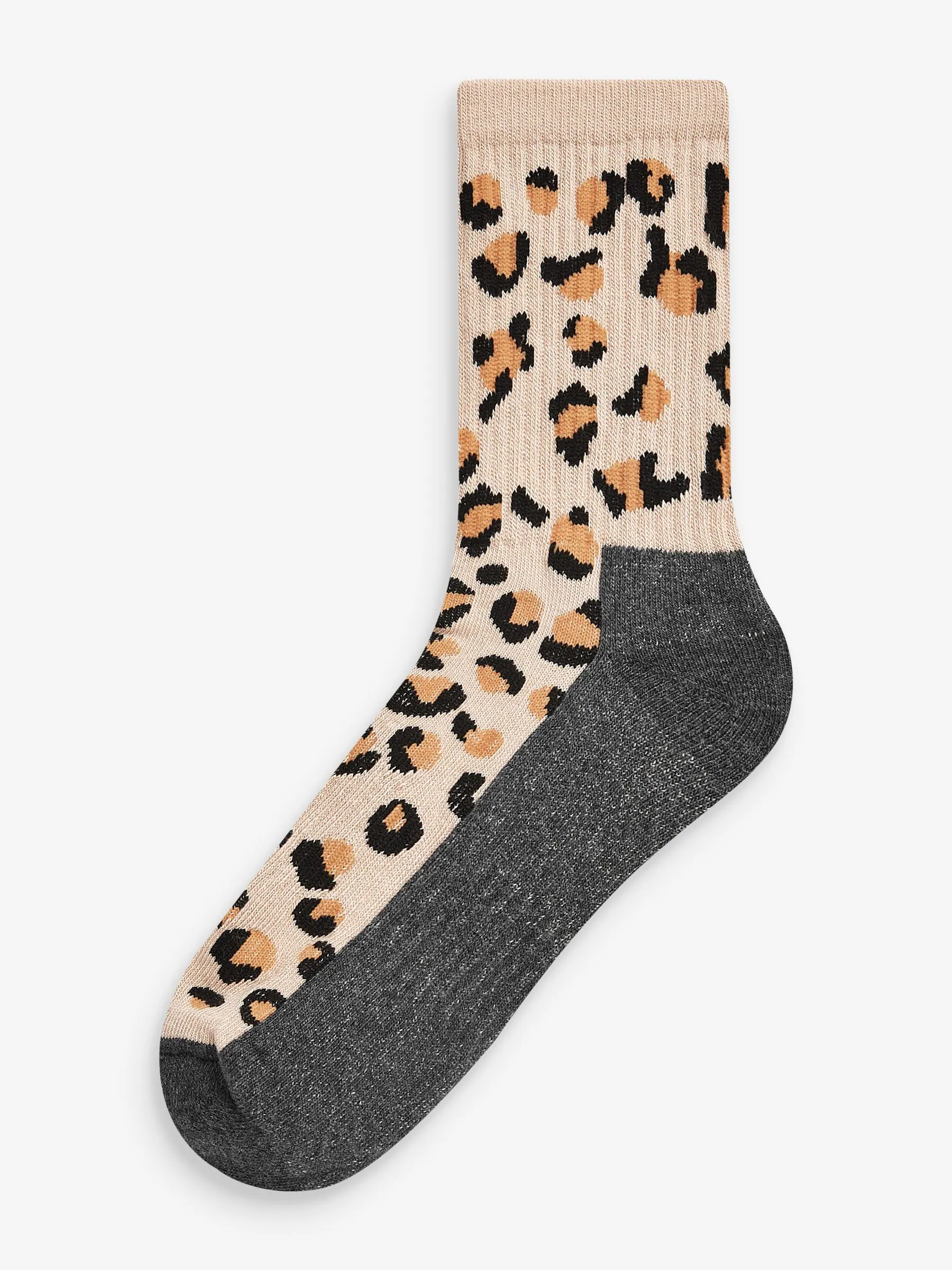 Animal Print Next Active Sports Walking Ankle Socks 2 Pack