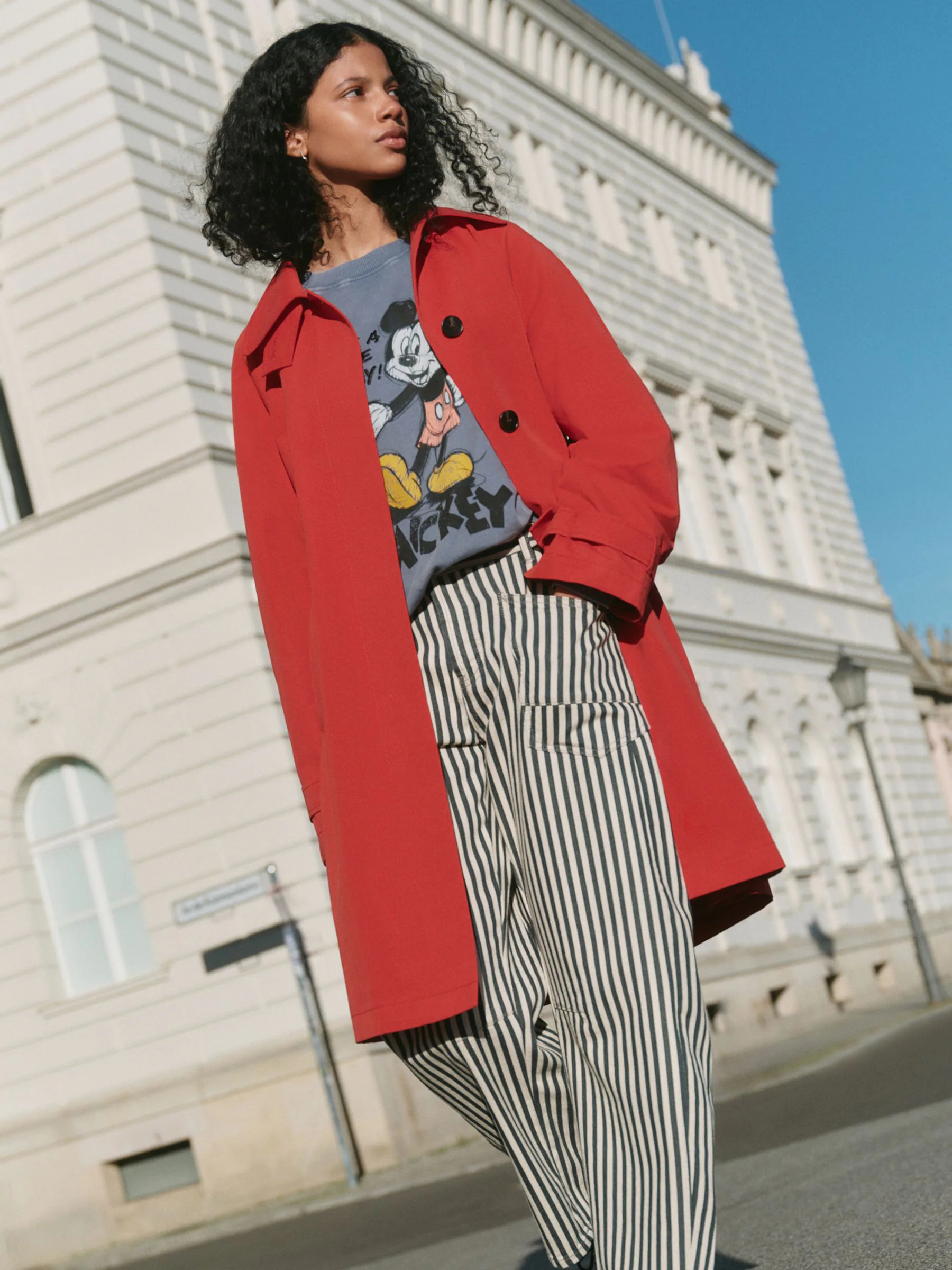 Red Dolly Trench Coat