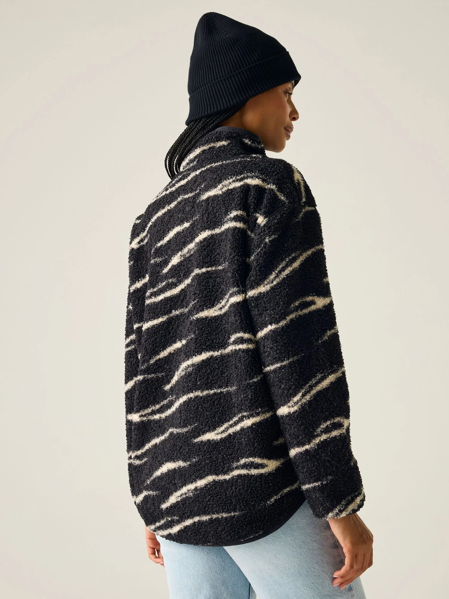 Regatta Black Frankie Borg Half Zip Fleece