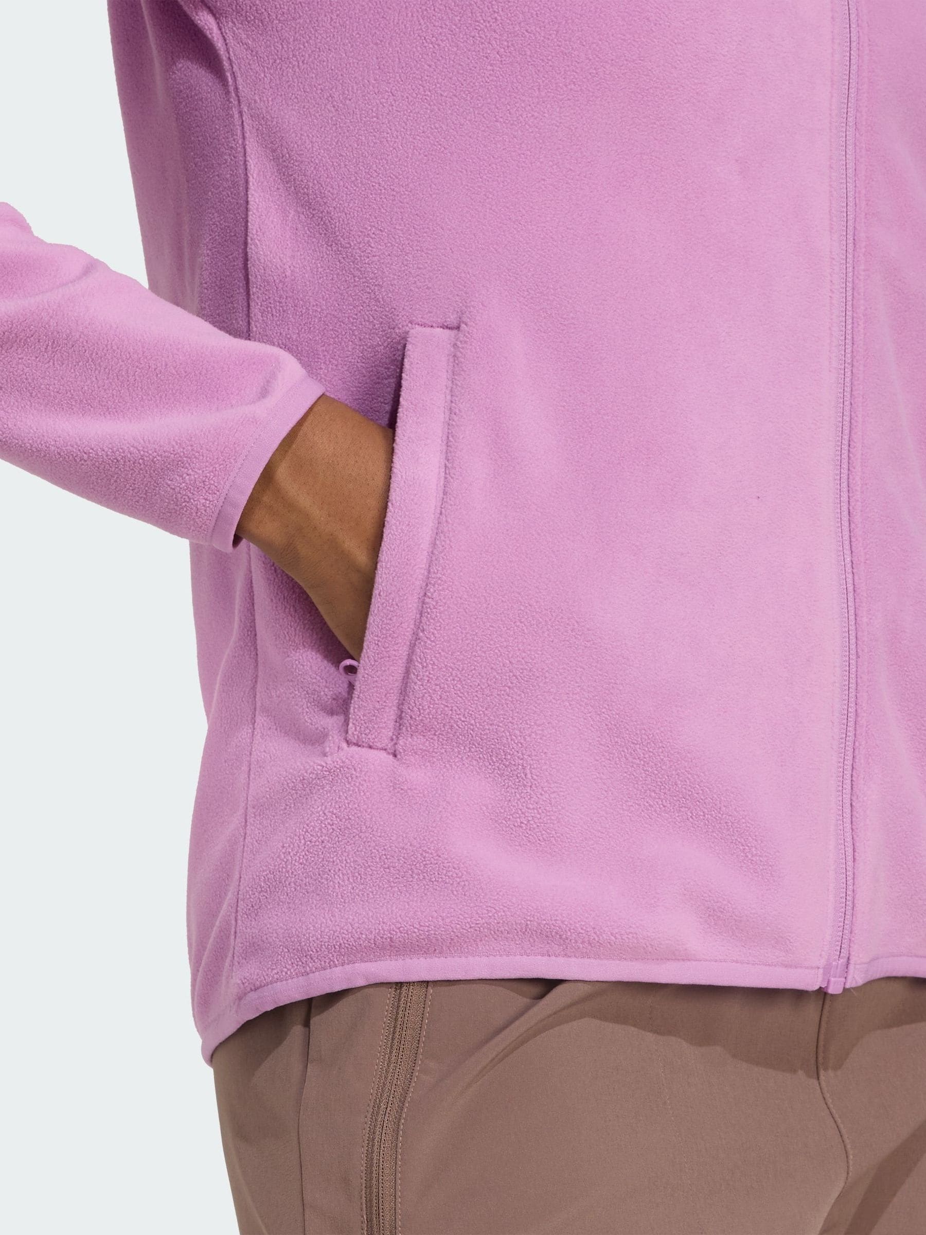 adidas Purple Terrex Multi Essentials Full Zip Fleece Jacket