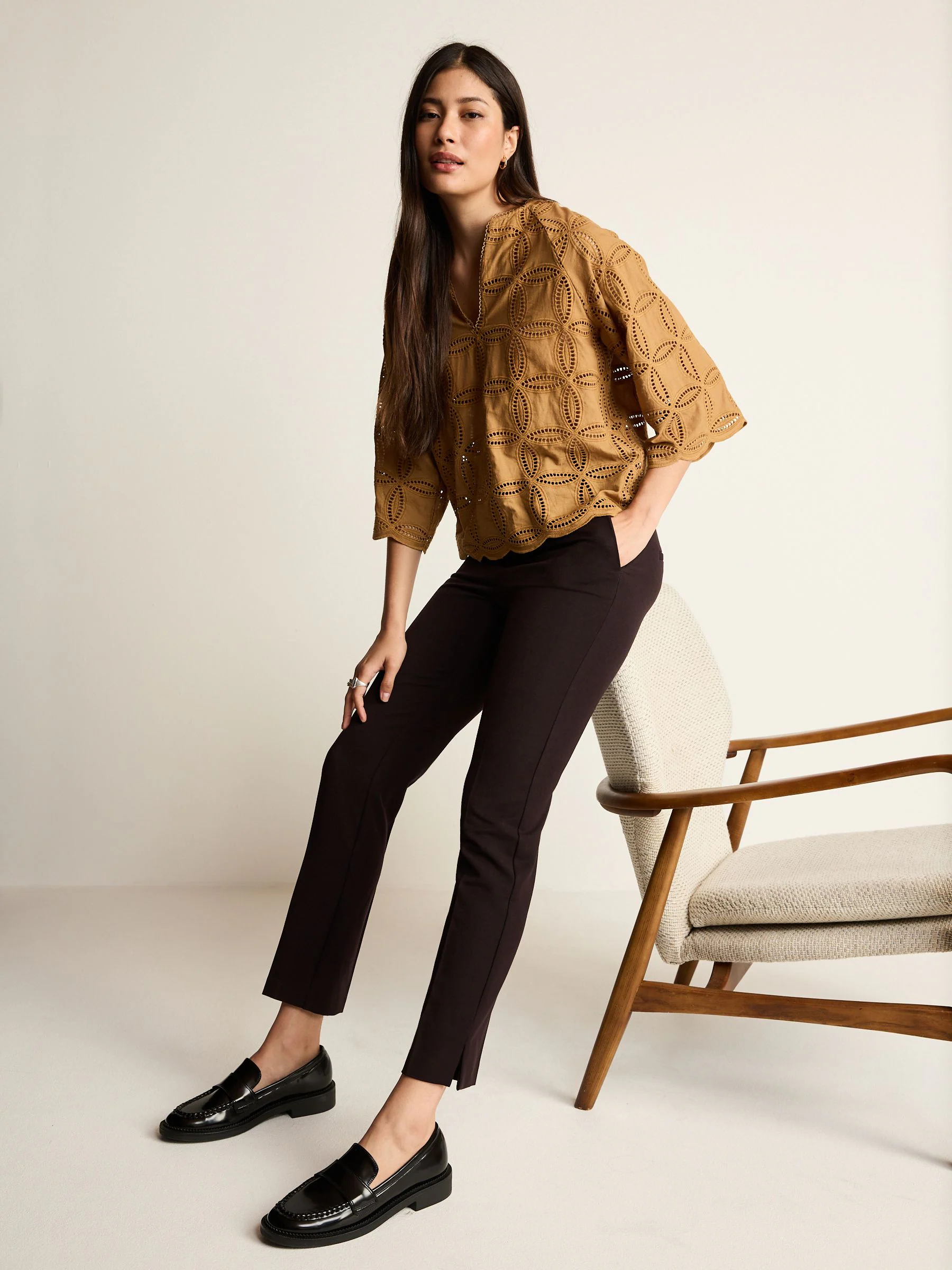 Black Slim Tailored Trousers