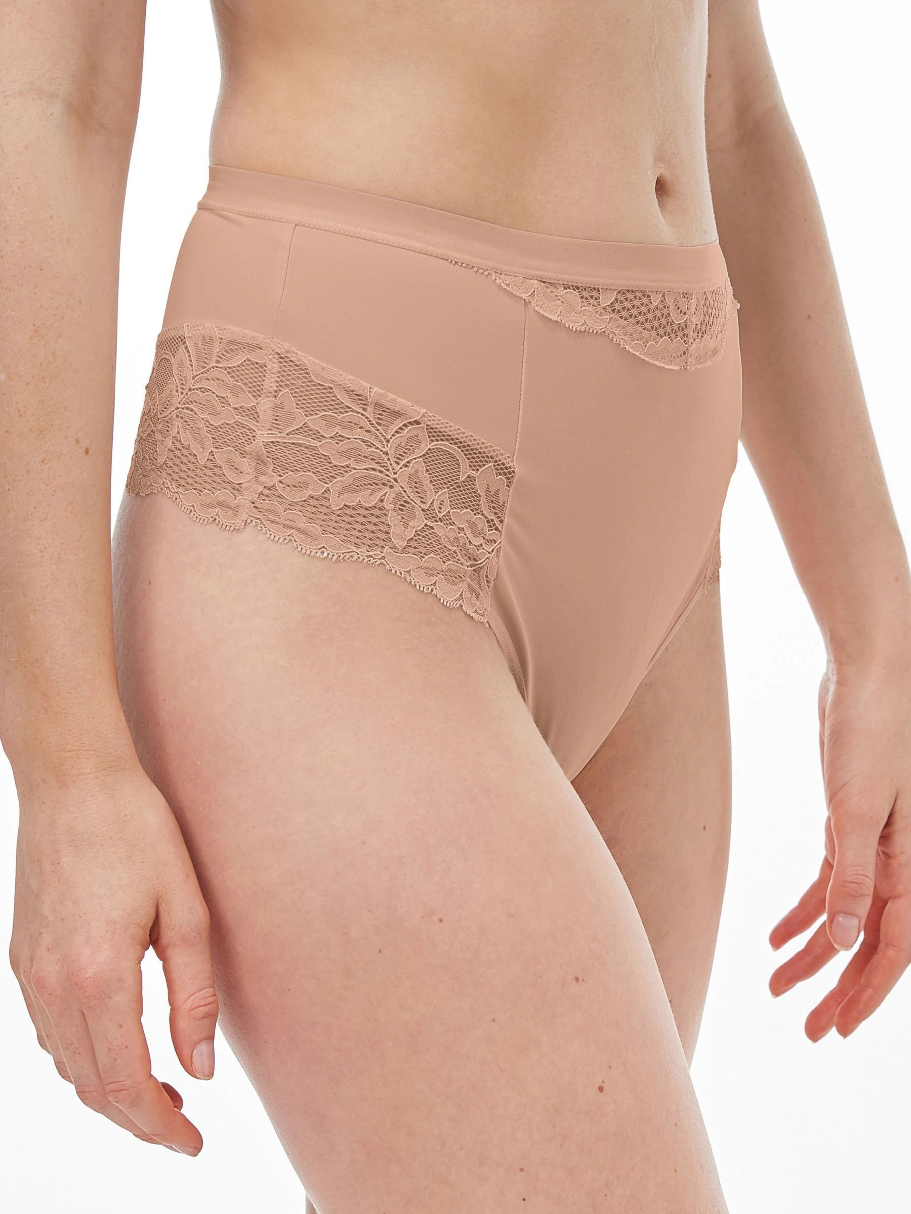 Black / Praline Nude Tummy Control Light Shaping High Waist Thongs 2 Pack