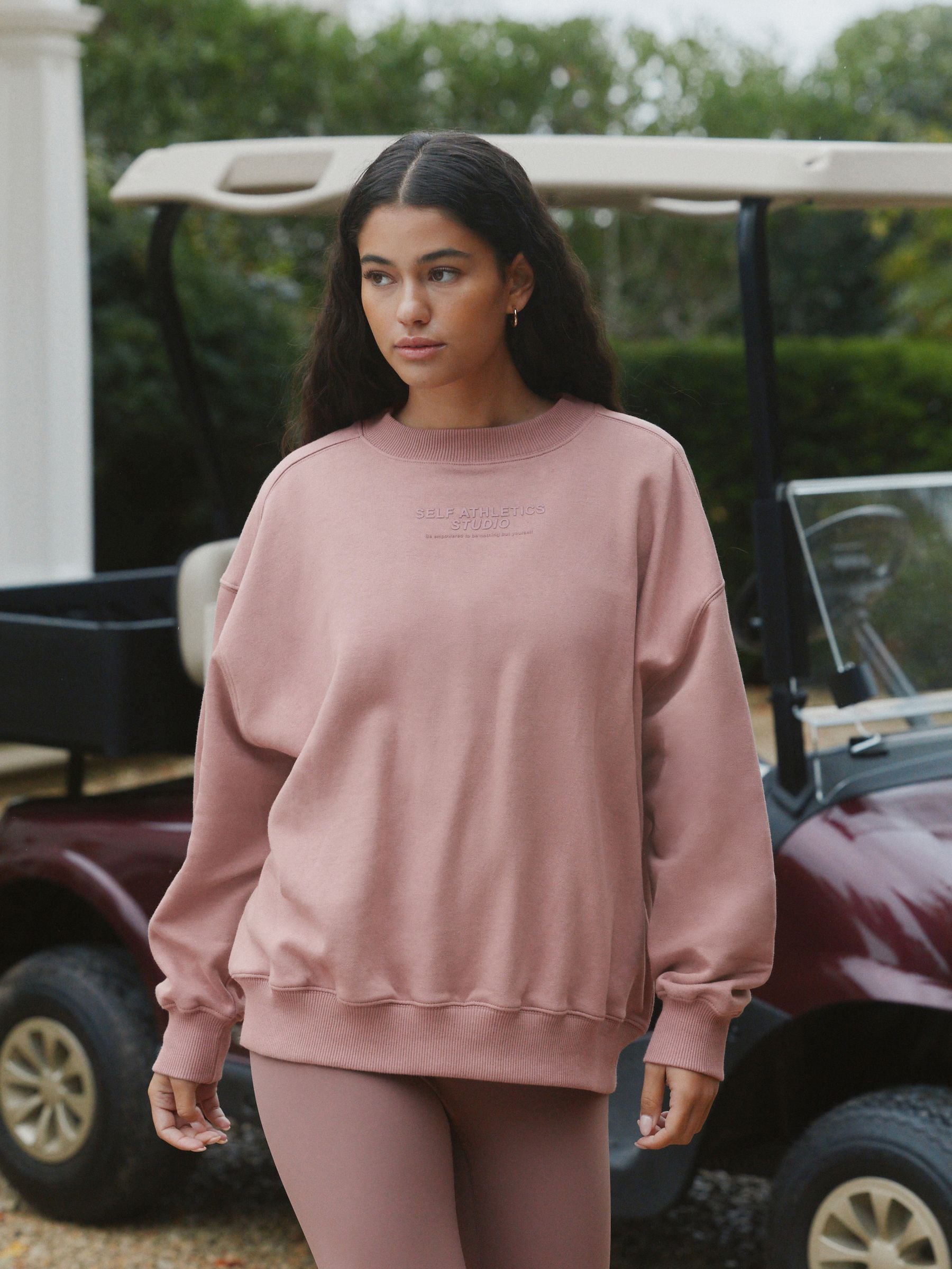 self. Pink Sweatshirt