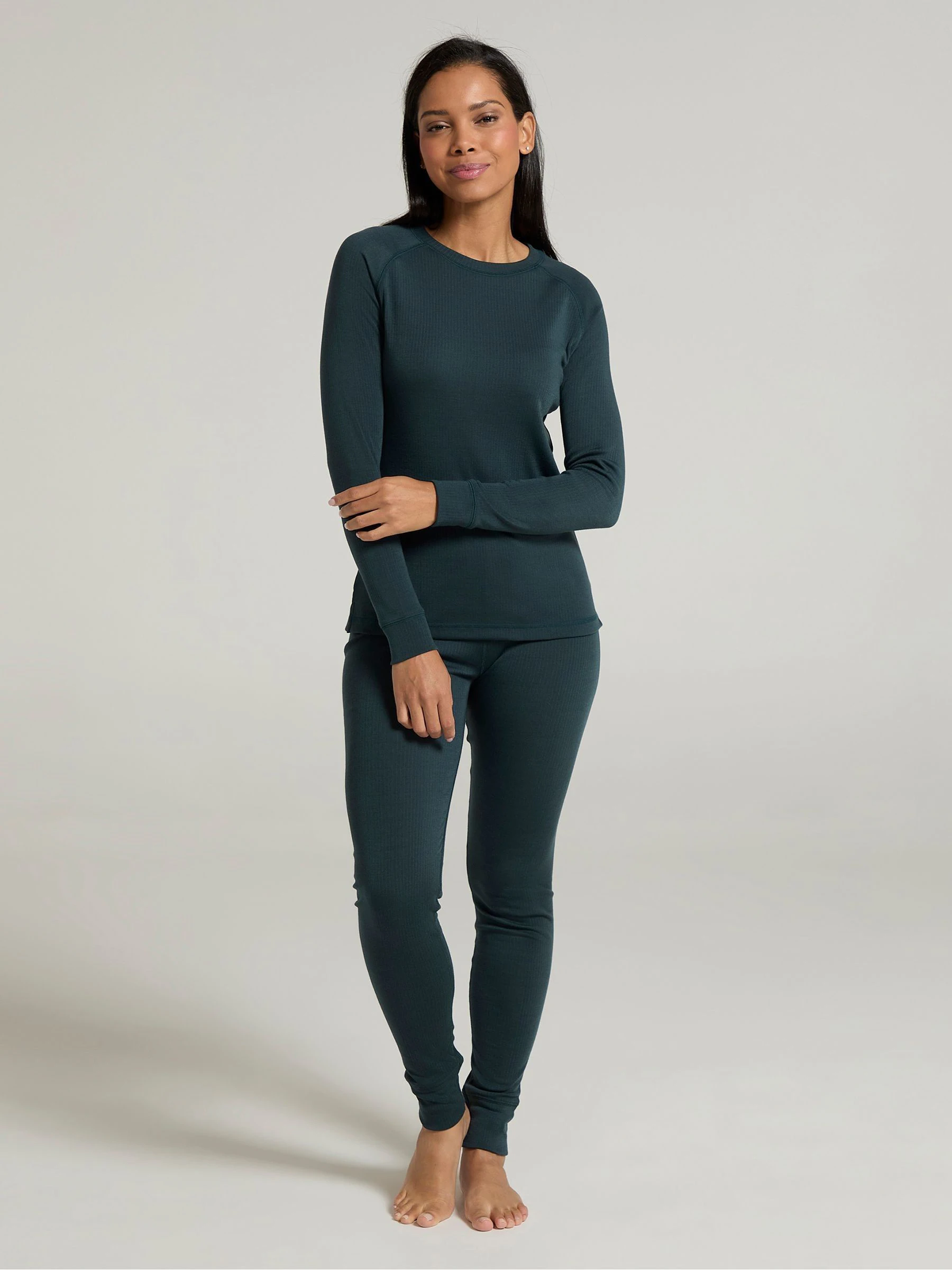 Mountain Warehouse Grey Talus Womens Round Neck Thermal Top