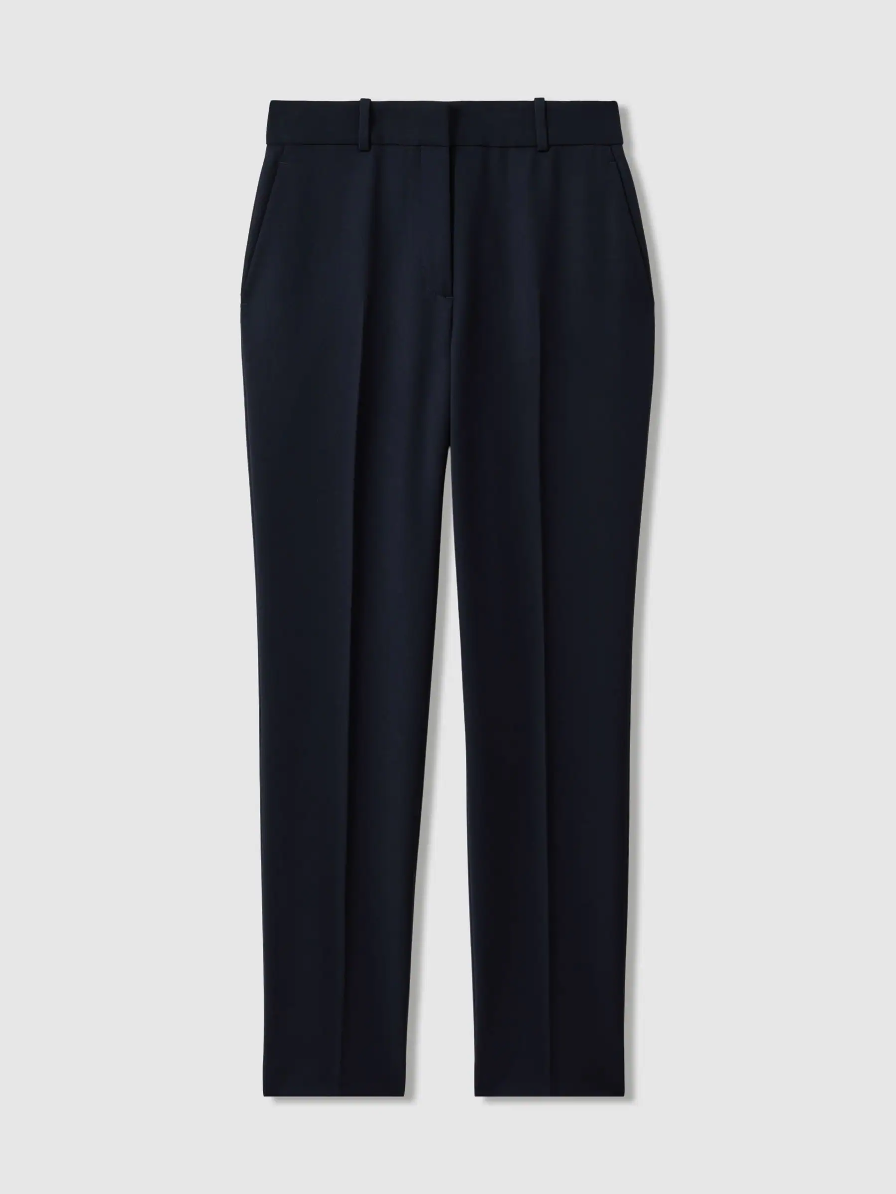 Reiss Navy Gabi Petite Slim-Fit Suit Trousers