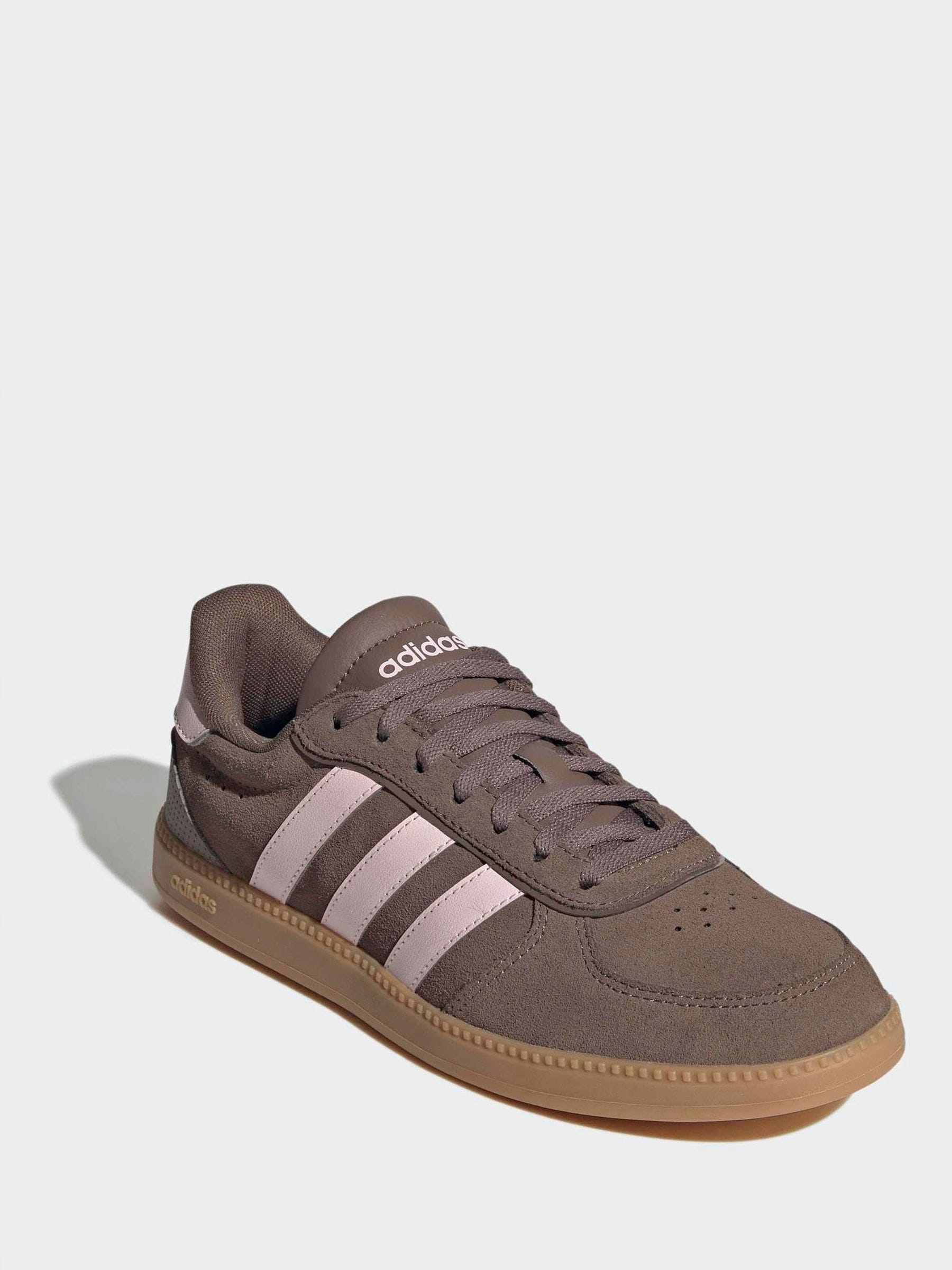 adidas Brown/Pink Breaknet Sleek Trainers