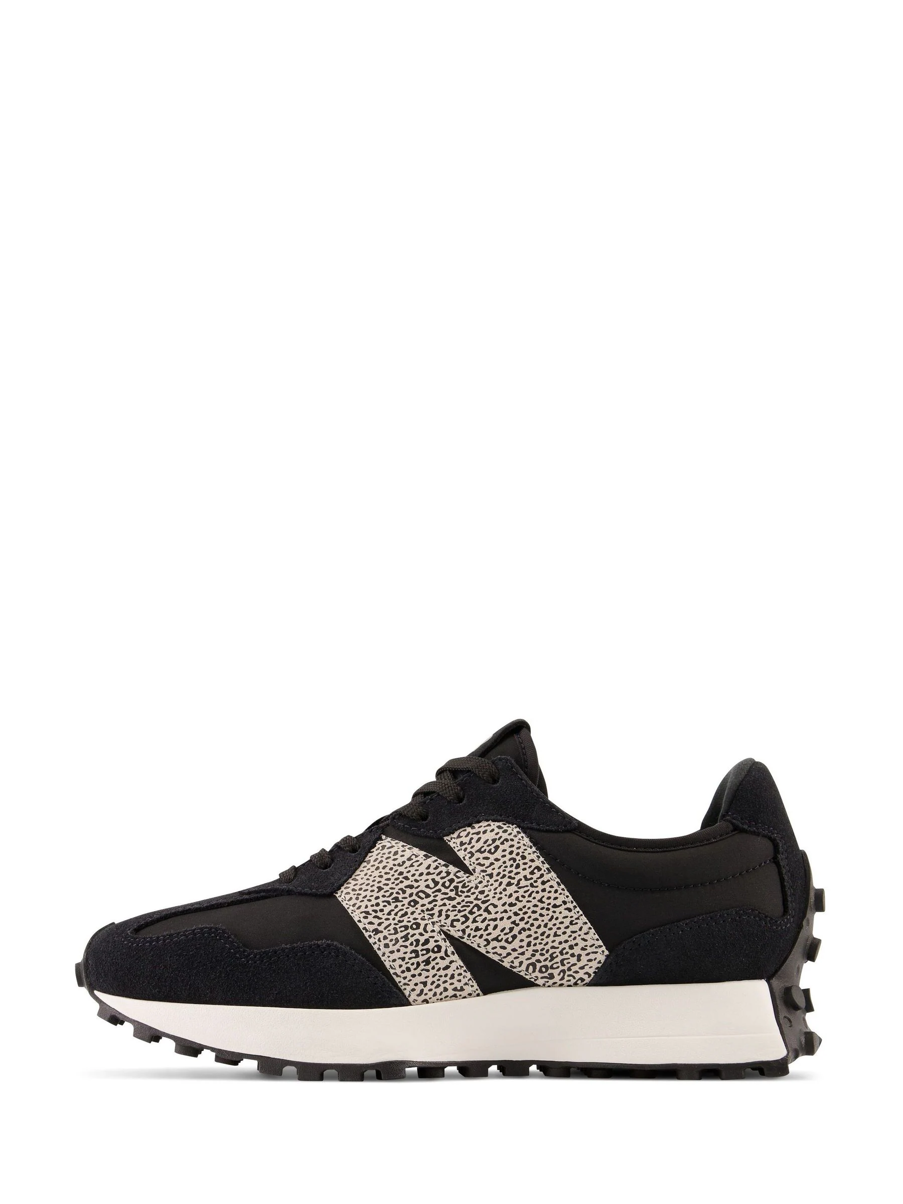 New Balance Black/Leopard Print 327 Trainers