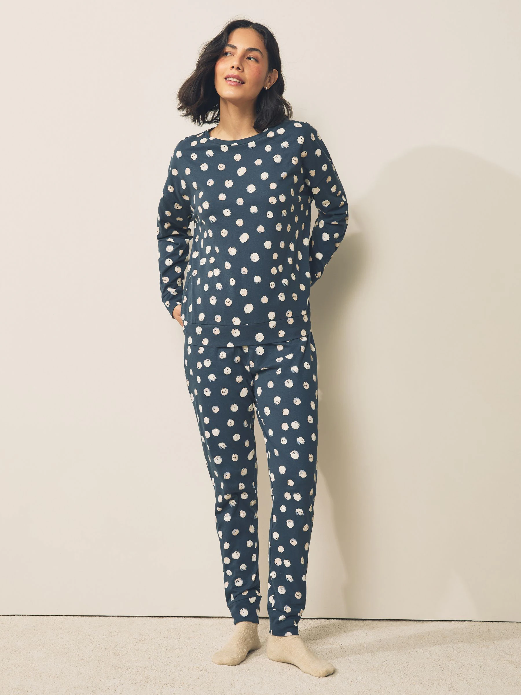 Multi Spot Long Sleeve Pyjamas 3 Pack