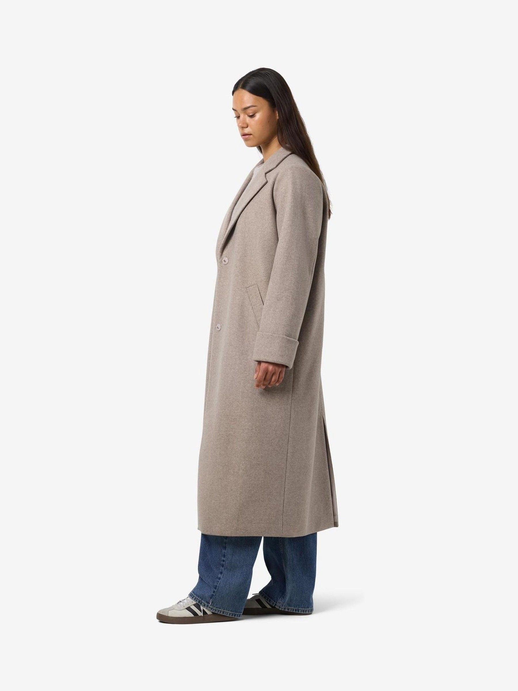 NOISY MAY Brown Long Coat