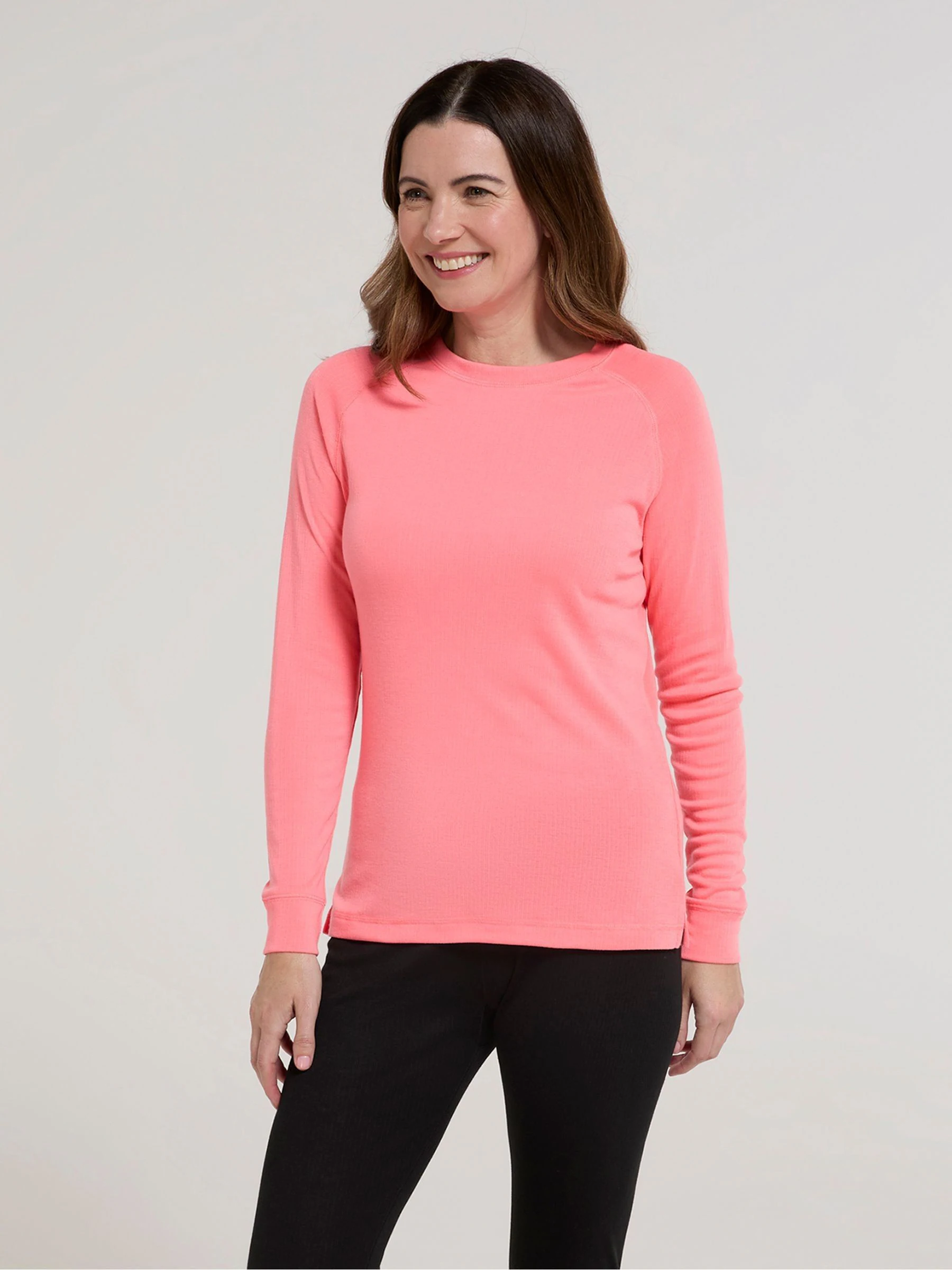 Mountain Warehouse Pink Talus Womens Round Neck Thermal Top