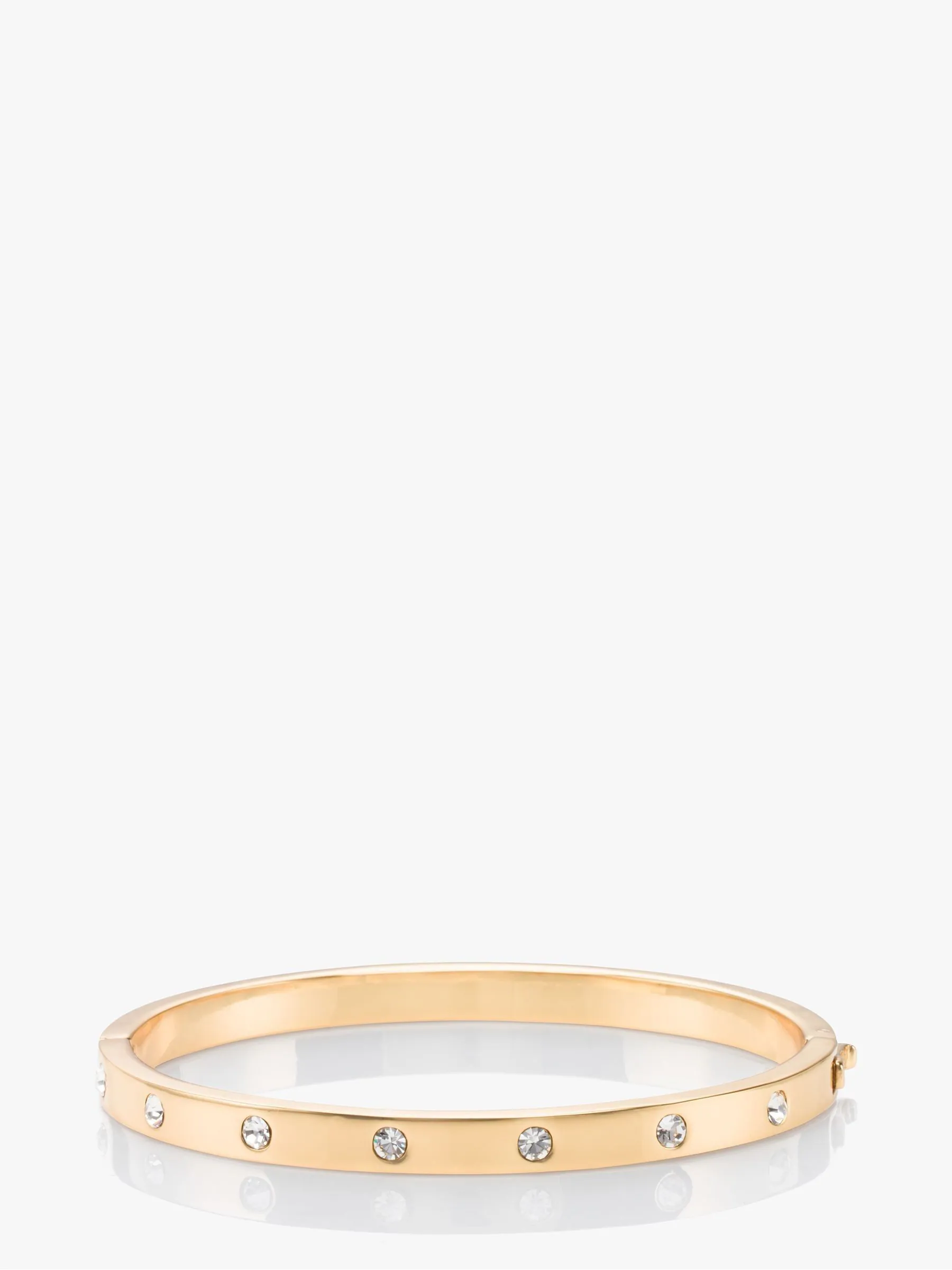 kate spade new york Set in Stone Hinged Silver Bangle