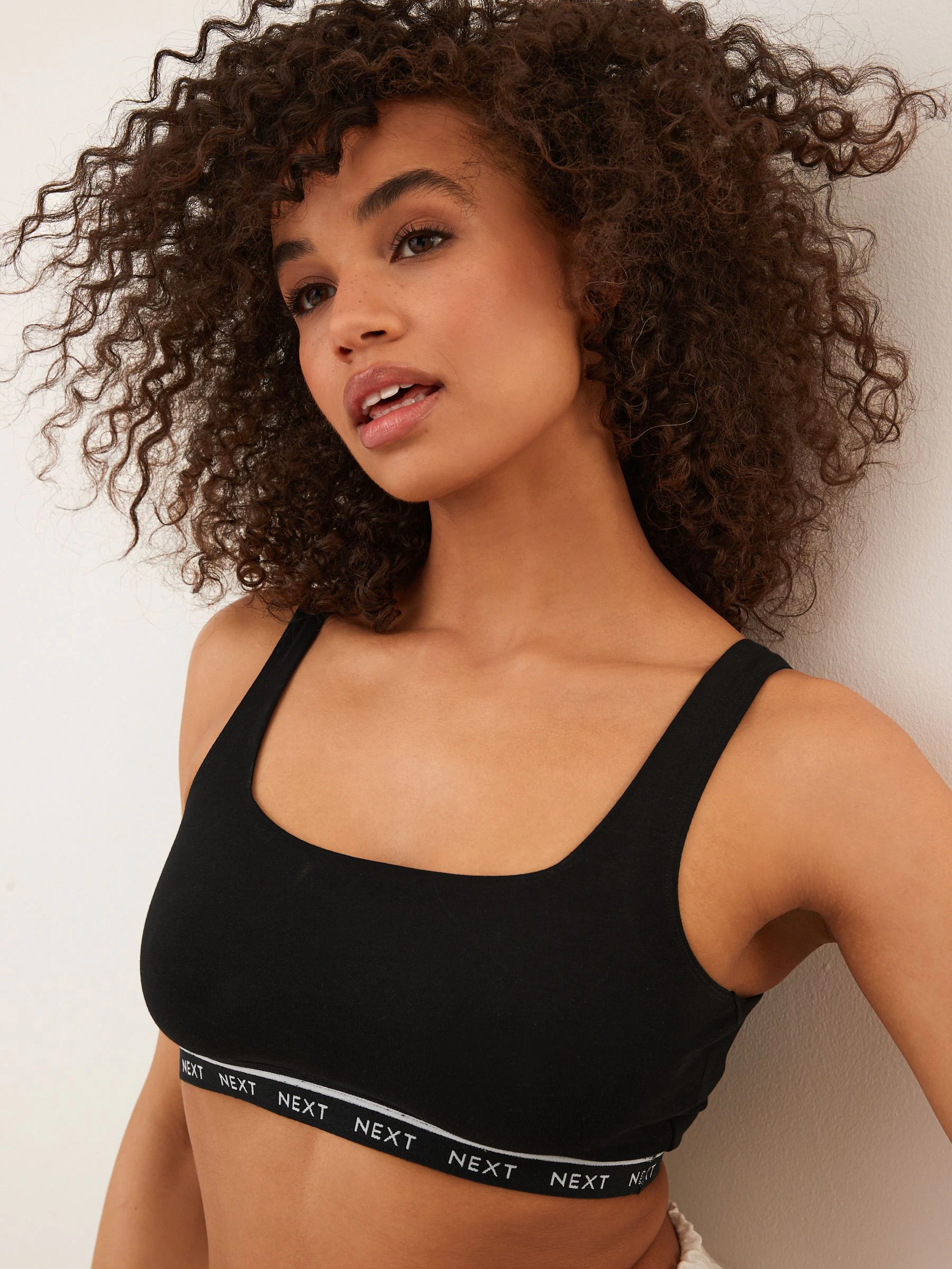 Black/Cream/Praline Nude 3 Pack Ultimate Comfort Crop Tops