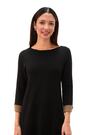 Roman Black Double Faced Knitted Shfit Dress