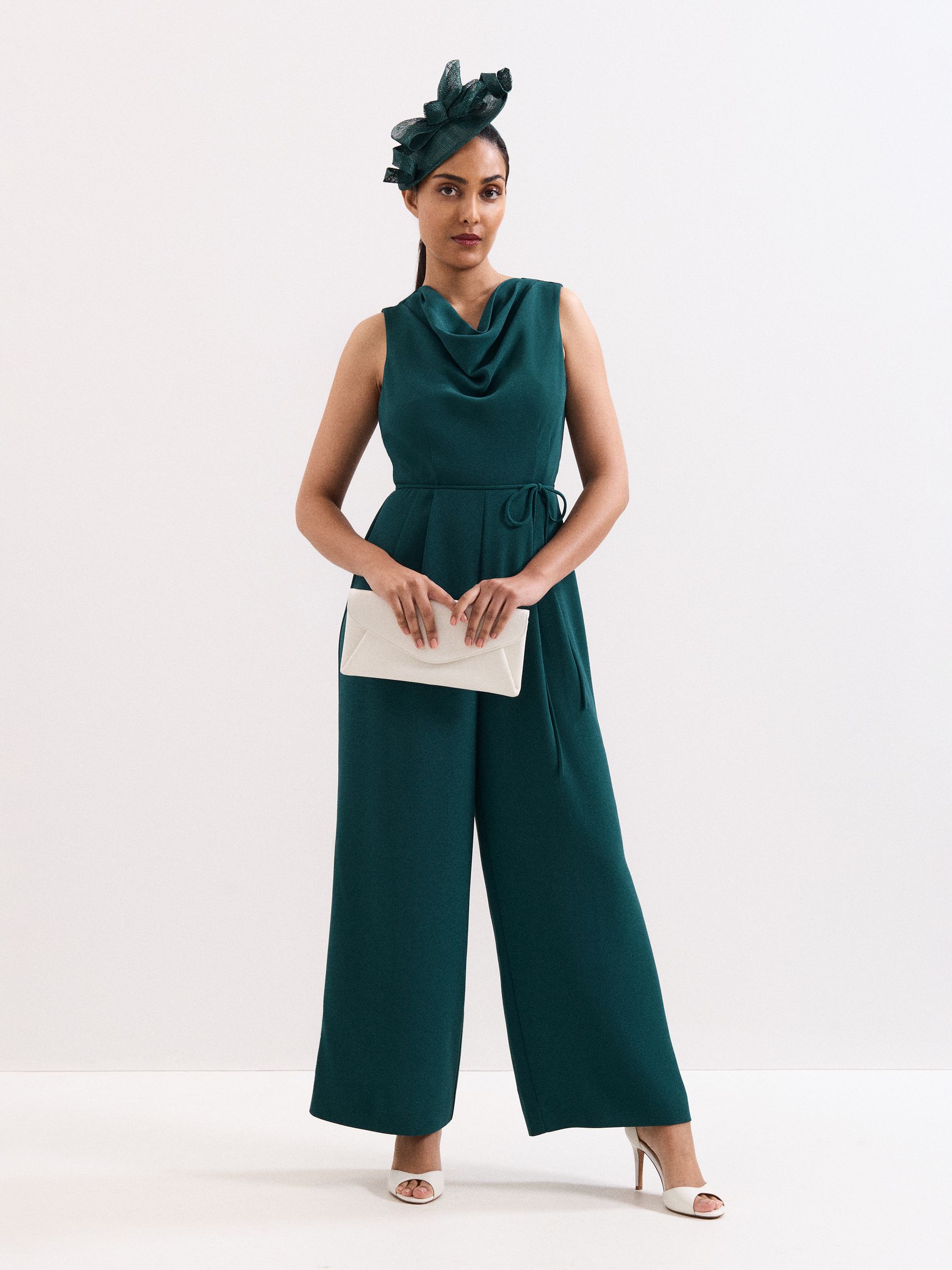 Phase Eight Blue Petite Monique Jumpsuit