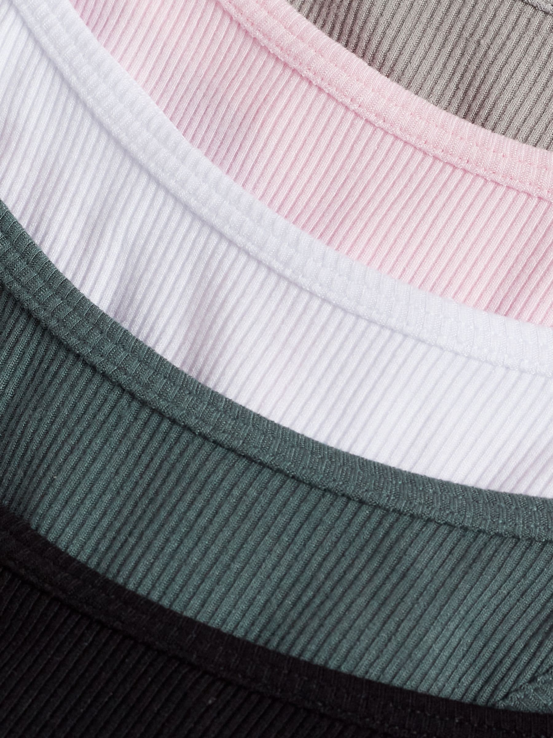 Boux Avenue Black Amiee Rib High Leg Thong 5 Pack