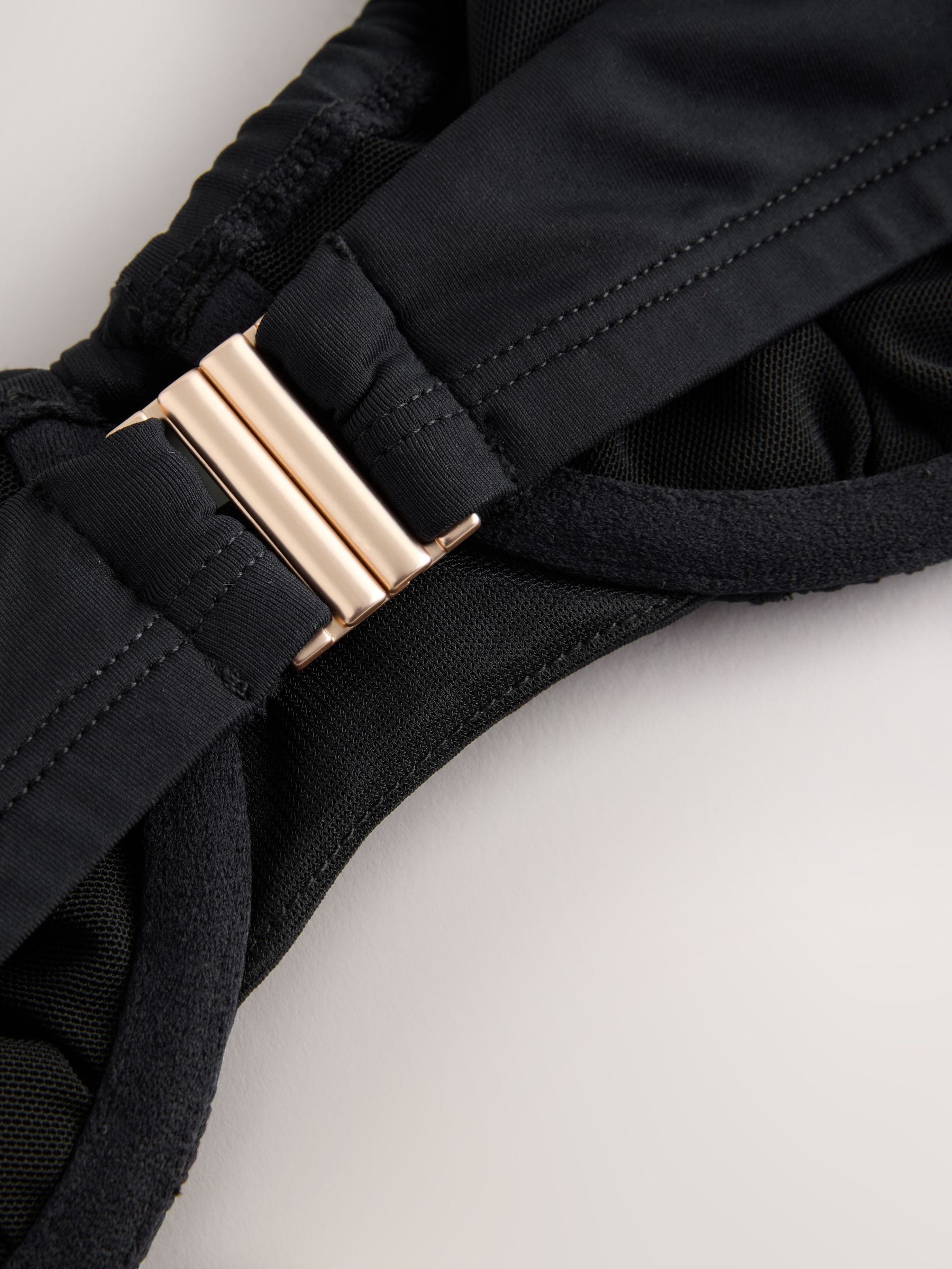 Black DD+ Wired Non Padded Bikini Top