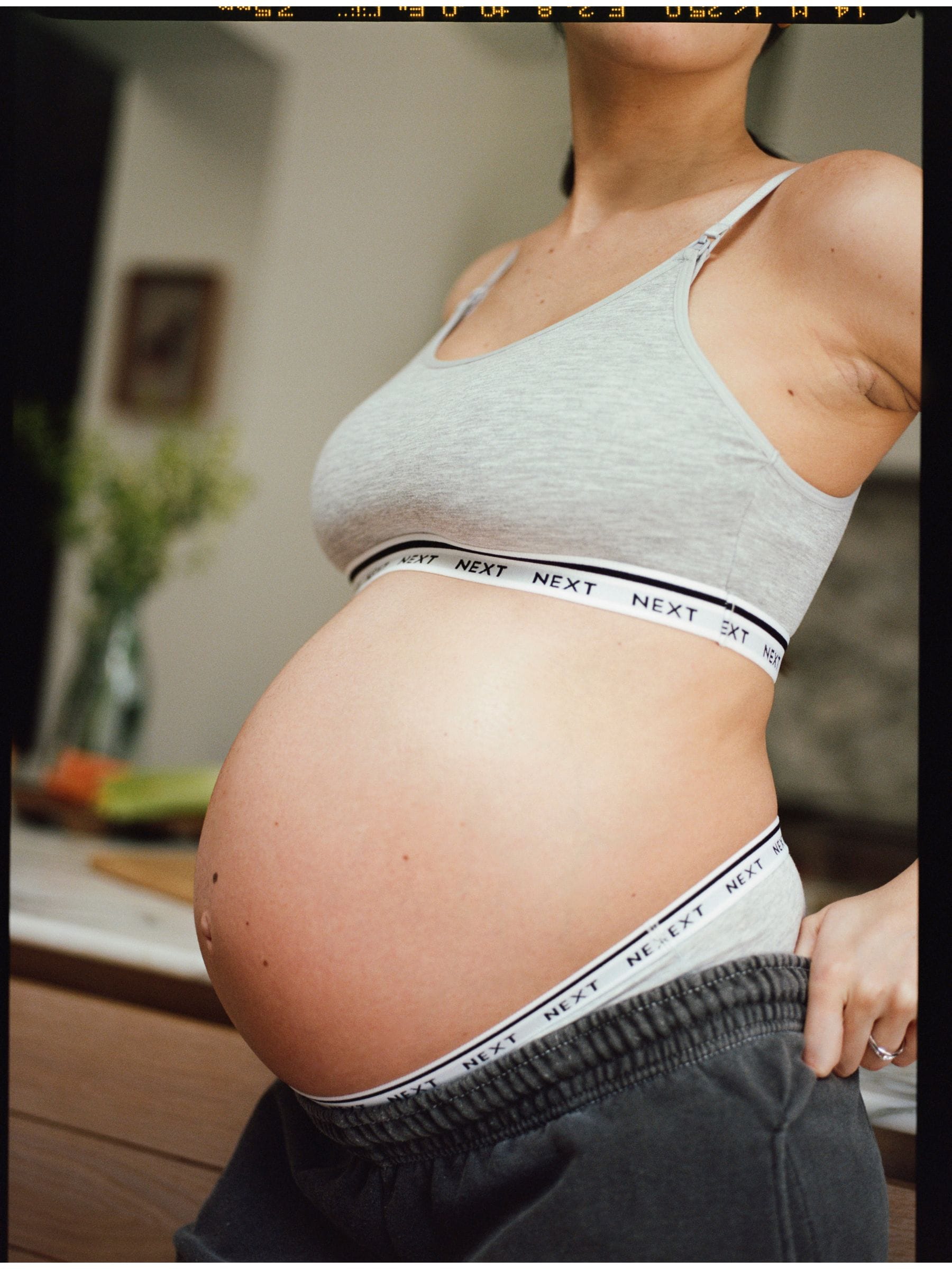 Black/Grey Maternity Nursing Crop Ultimate Comfort Tops 2 Pack