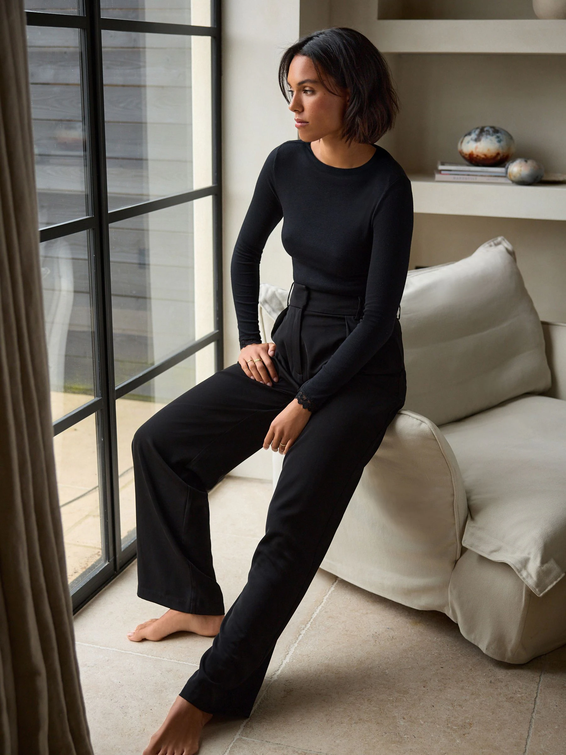 Black Thermal Base Layer Long Sleeved Top