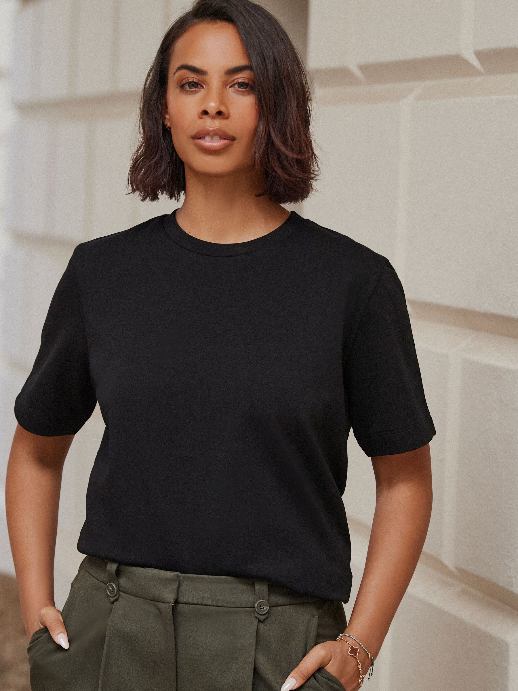 Black Heavyweight Short Sleeve Crew Neck T-Shirt