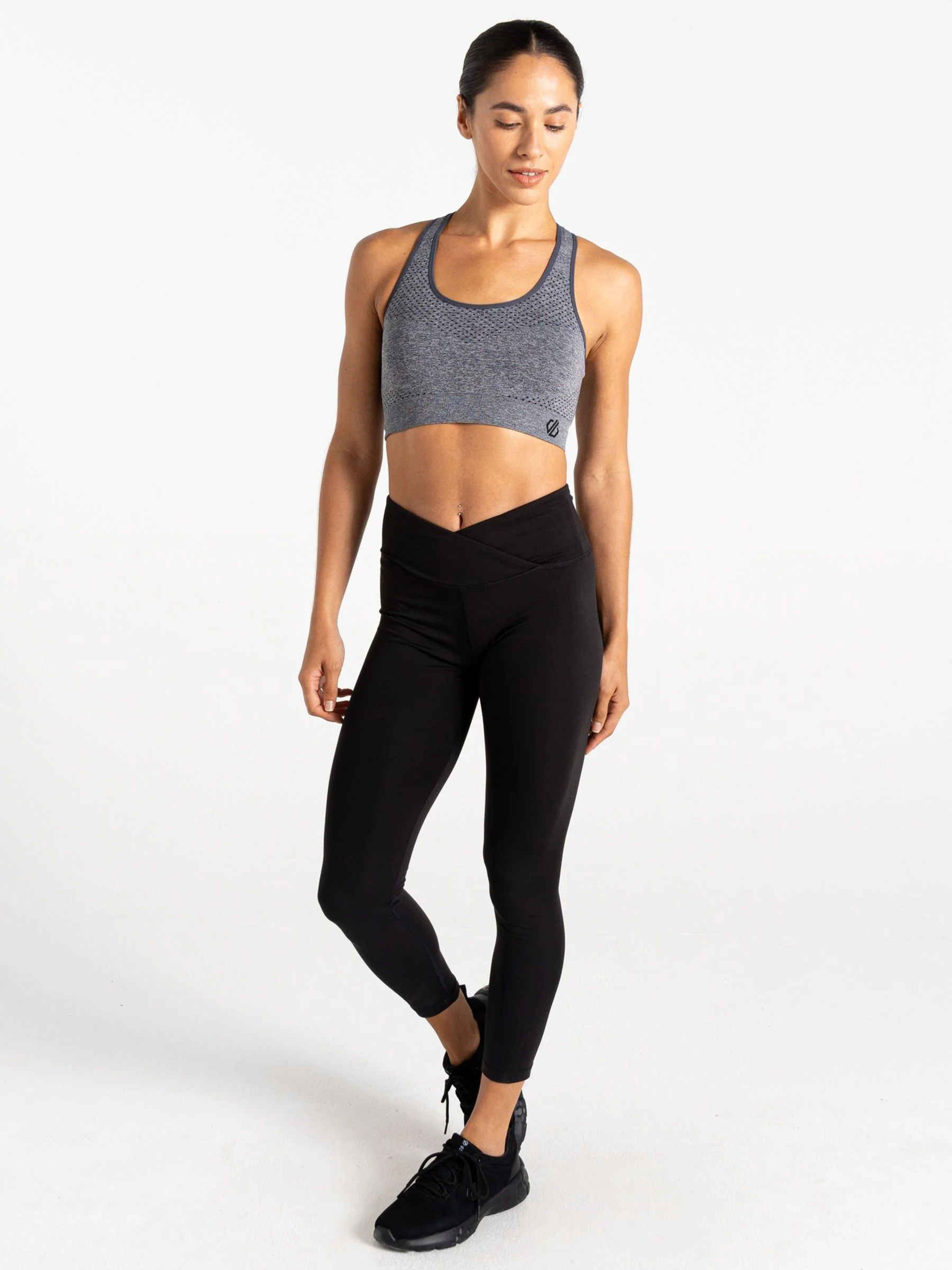 Dare 2b Green Womens Don't Sweat It II Sports Bra