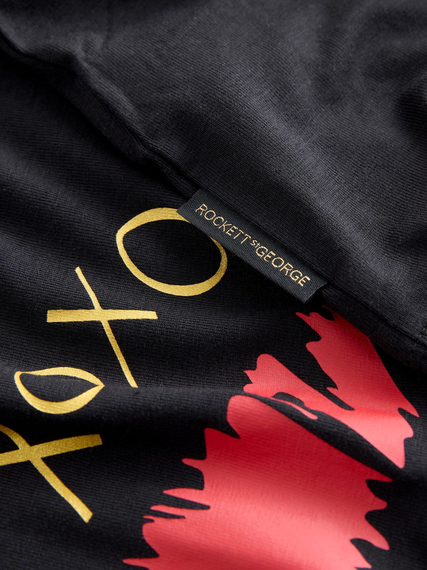 Rockett St George Black/Red Lips Long Sleeve Night T-Shirt