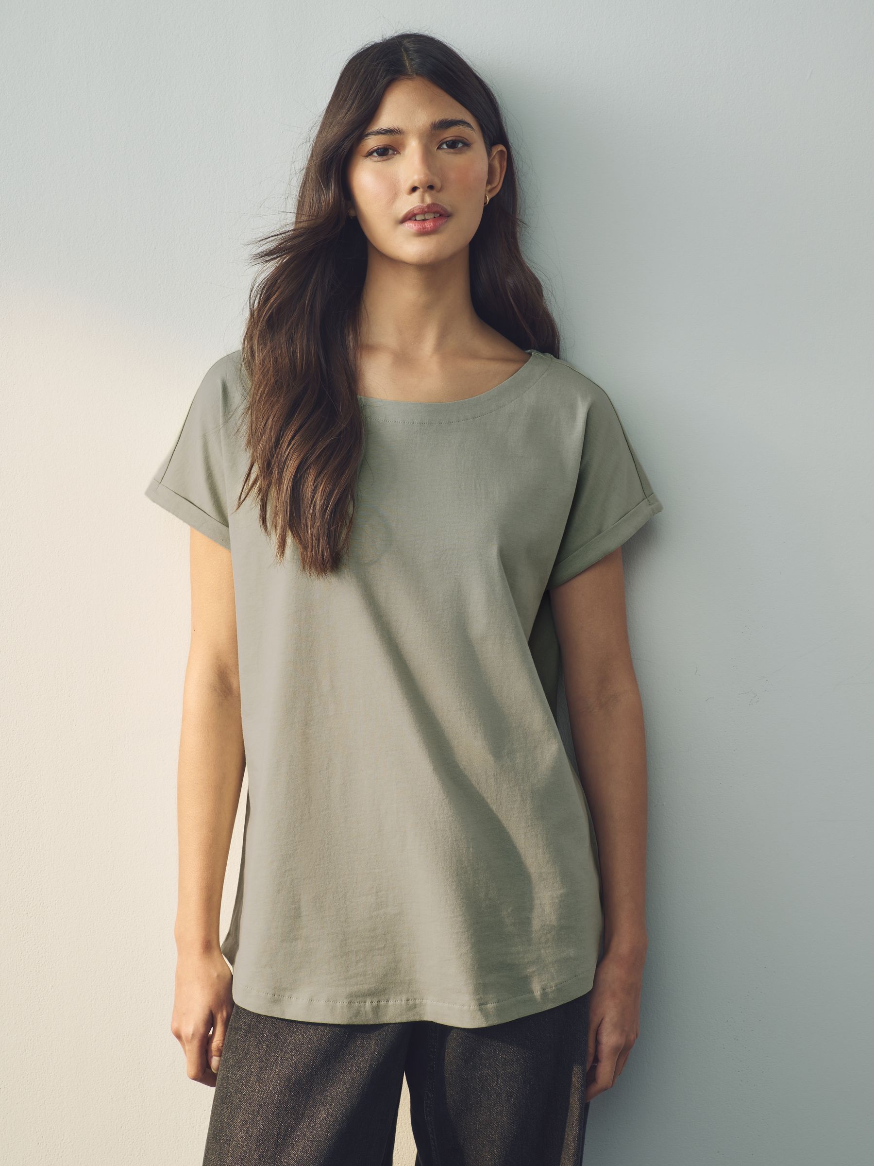 Ecru/Taupe/Brown/Blue/Yellow Cap Sleeve T-Shirts 5 Pack