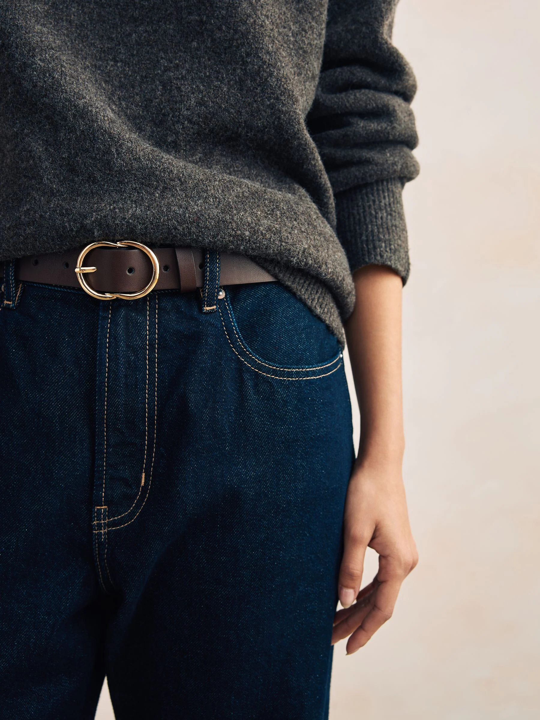 Chocolate Brown Regular PU Belt