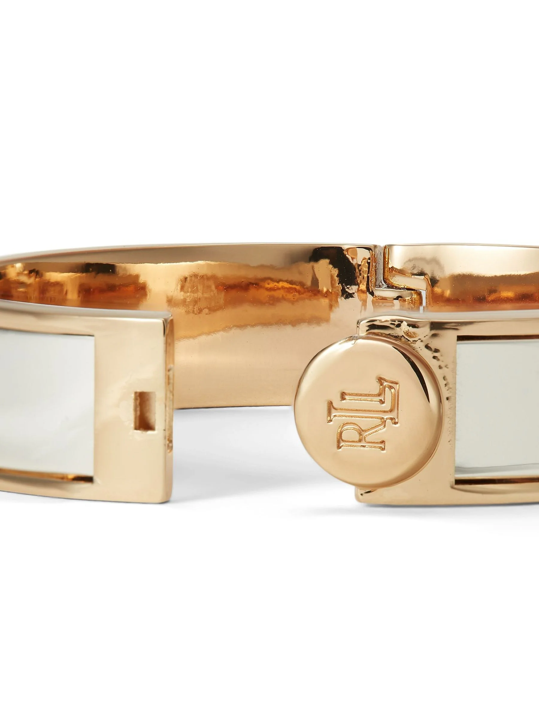 Gold Gold Tone Crest Bangle