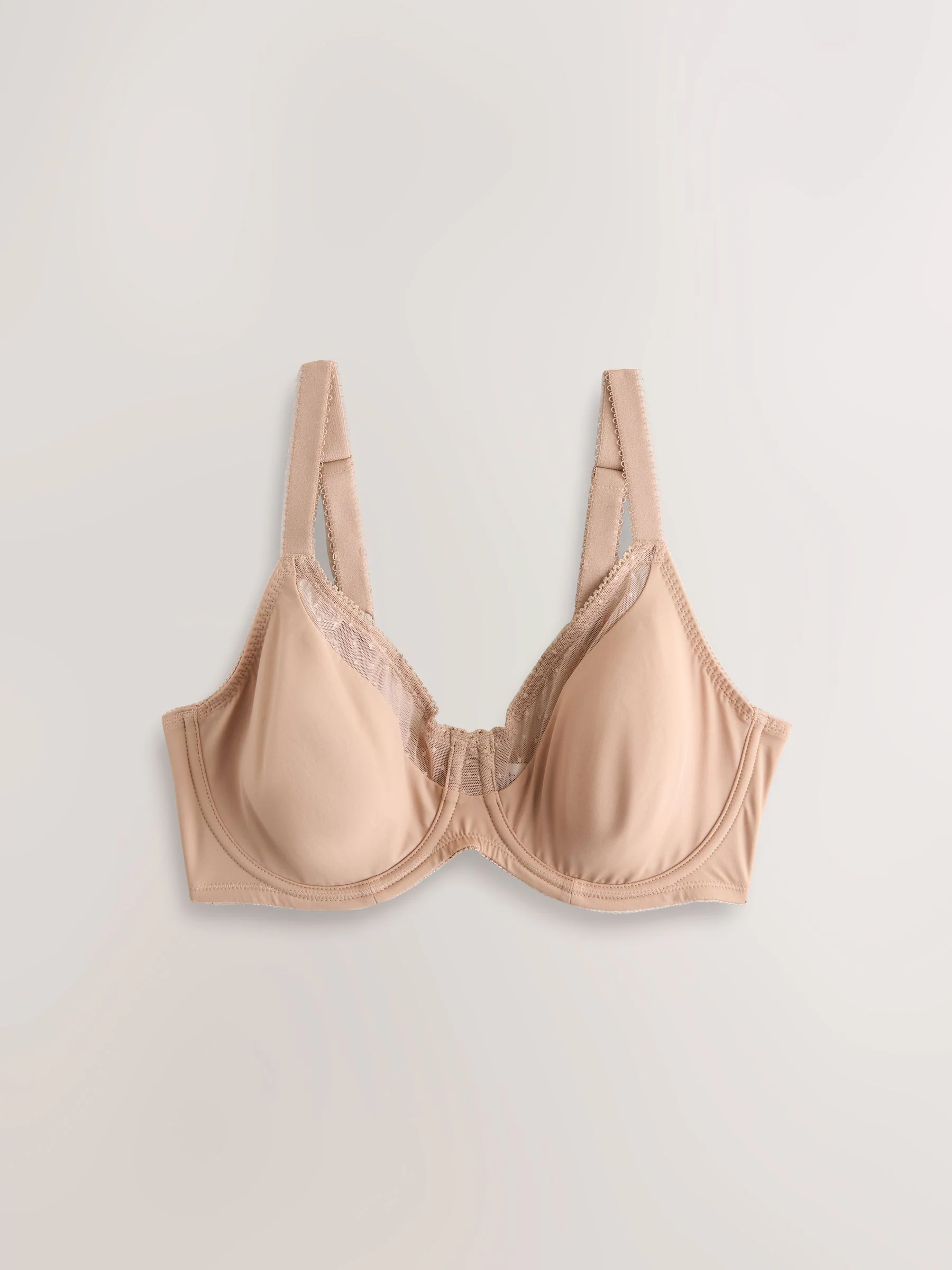 Black/White/Praline Nude DD+ Minimising Full Cup Bras 3 Pack
