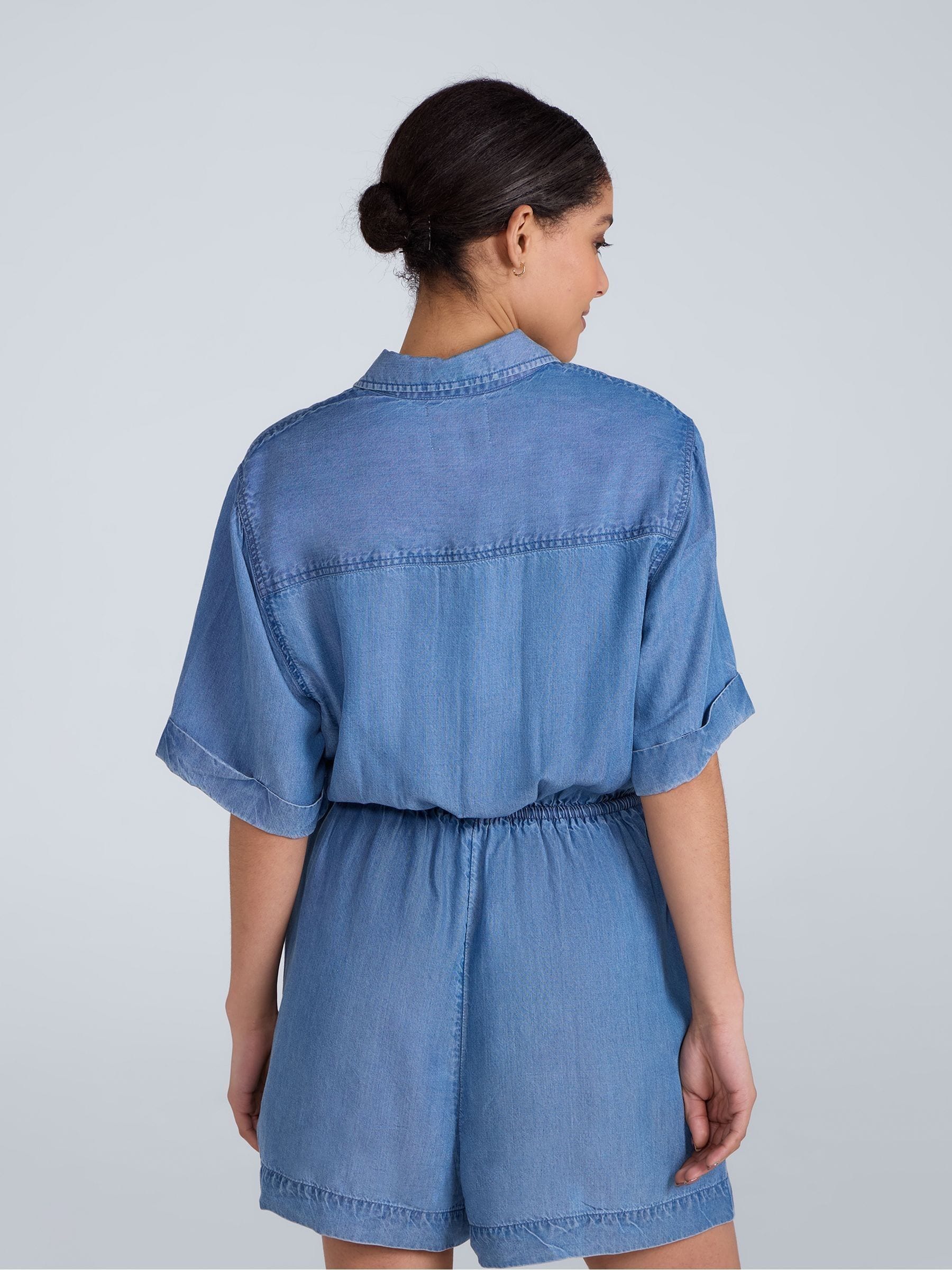 Animal Blue Womens Olivia Playsuit