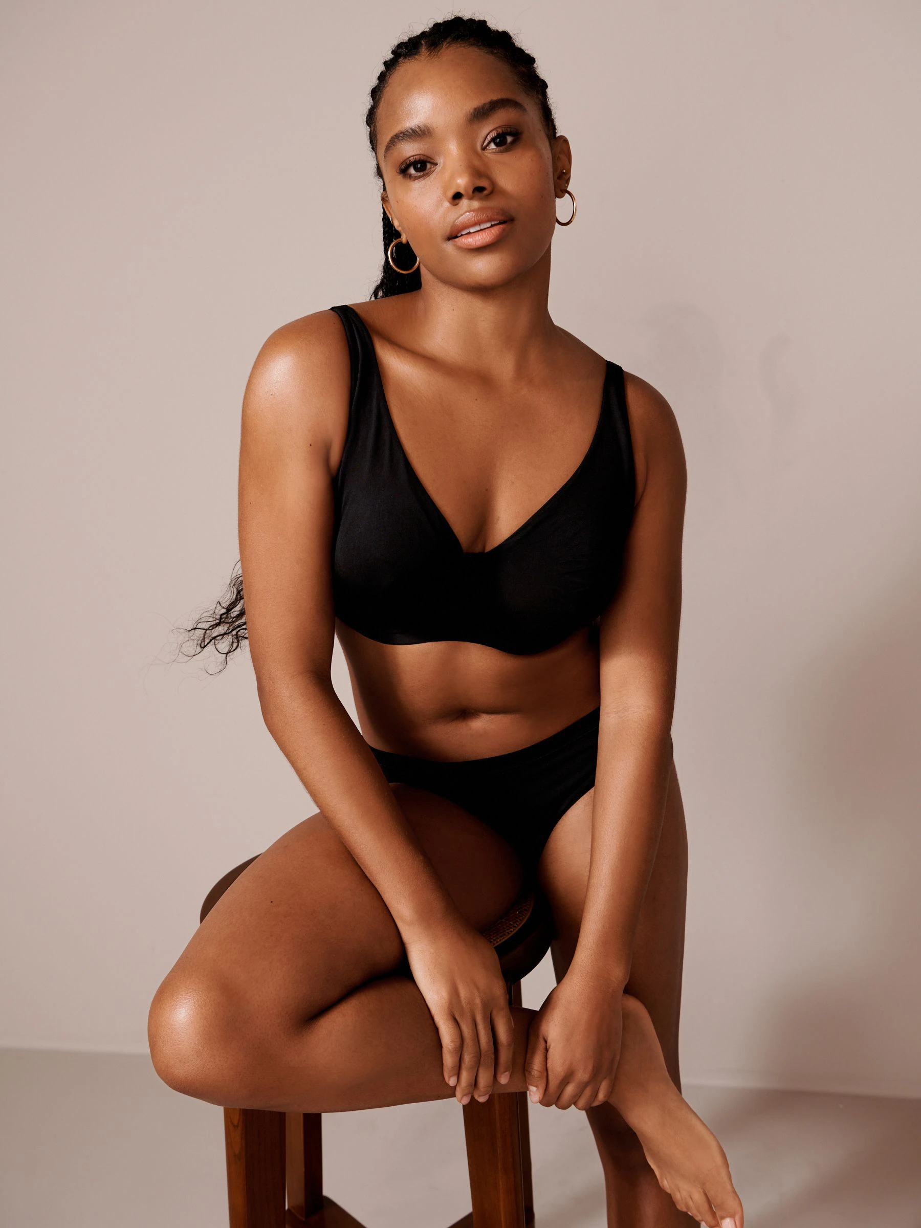 Black/White/Praline Nude Non Pad Full Cup DD+ Microfibre Smoothing Ultimate Comfort T-Shirt Bras 3 Pack