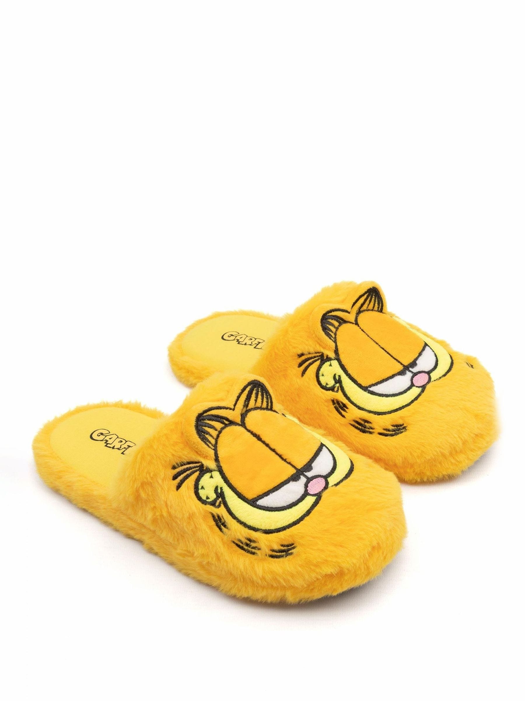 Vanilla Underground Yellow Garfield Adults Licensing Slippers