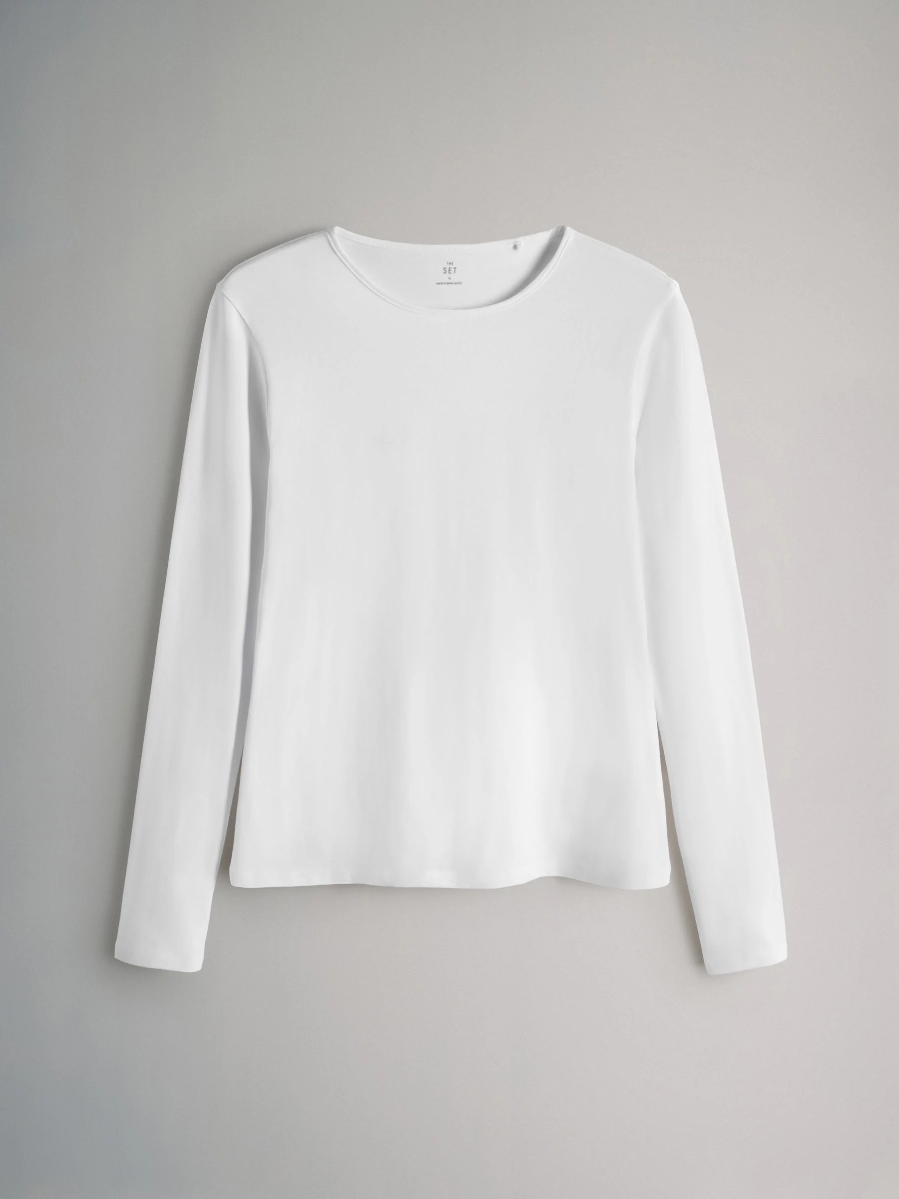 The Set 7 Pack Long Sleeve Crew Neck T-Shirts Chocolate Brown/ Taupe Brown/ Light Brown/ Neutral