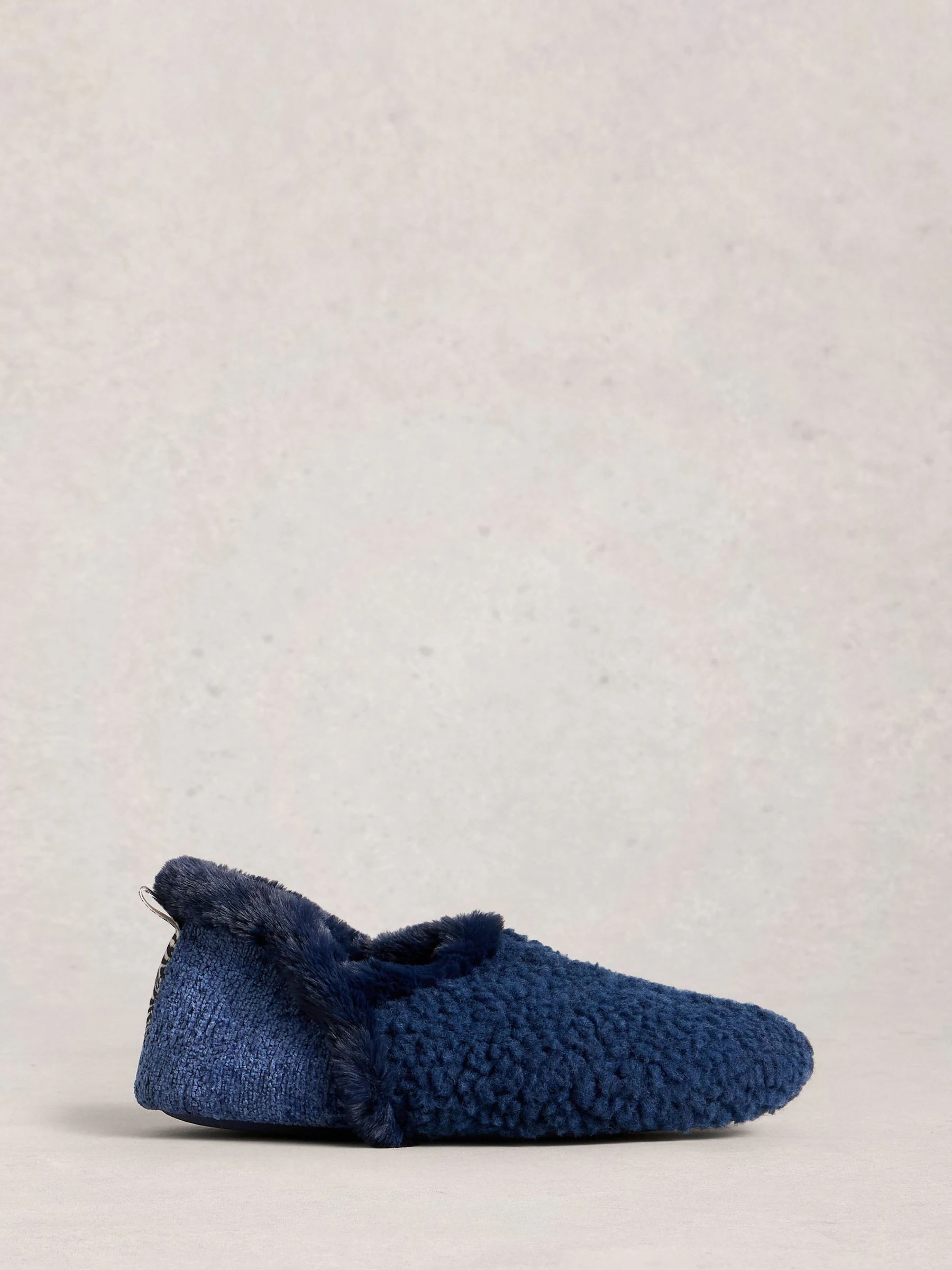 White Stuff Navy Reya Closed Back Slippers