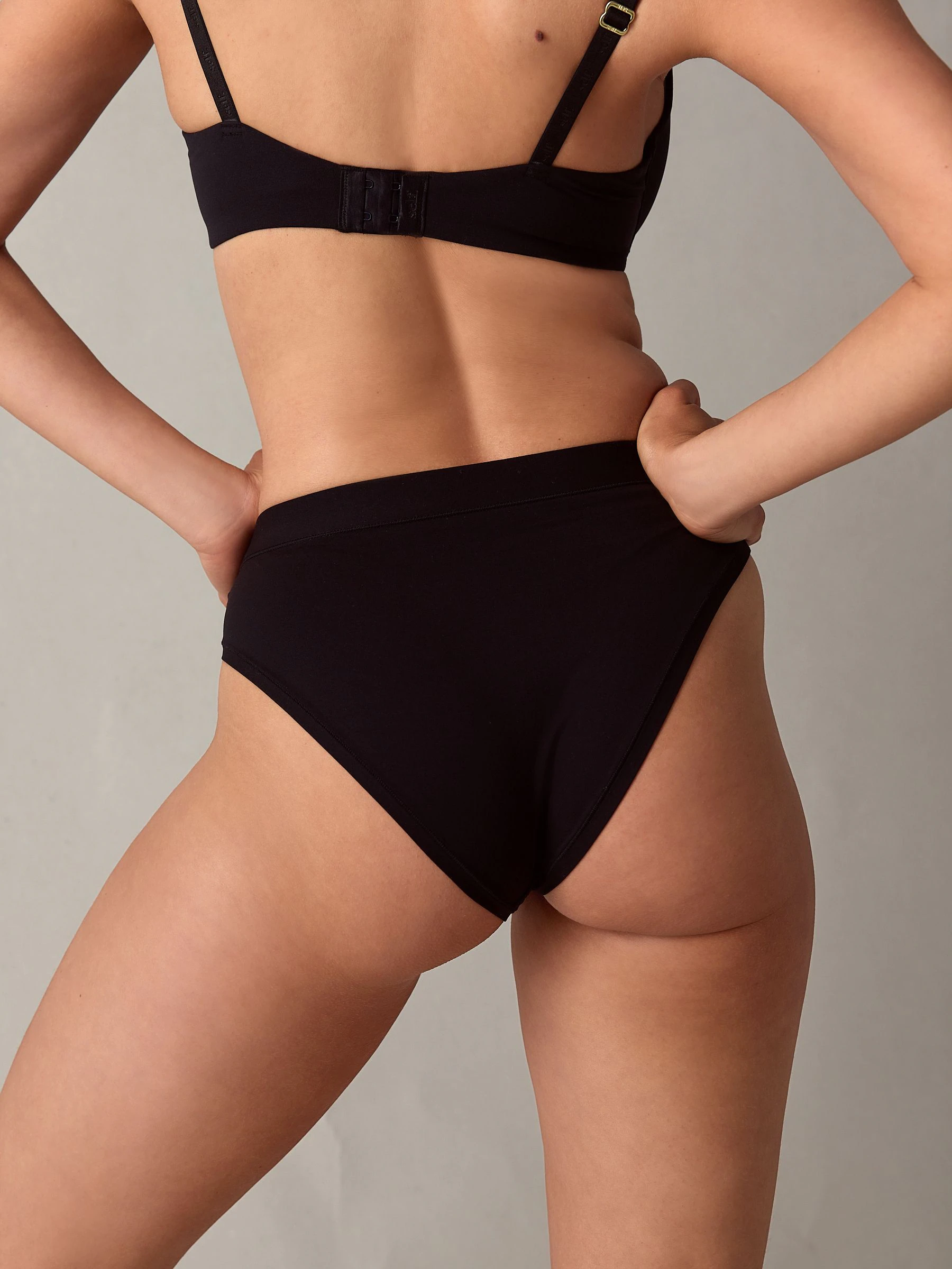 self. Black Midi Knickers