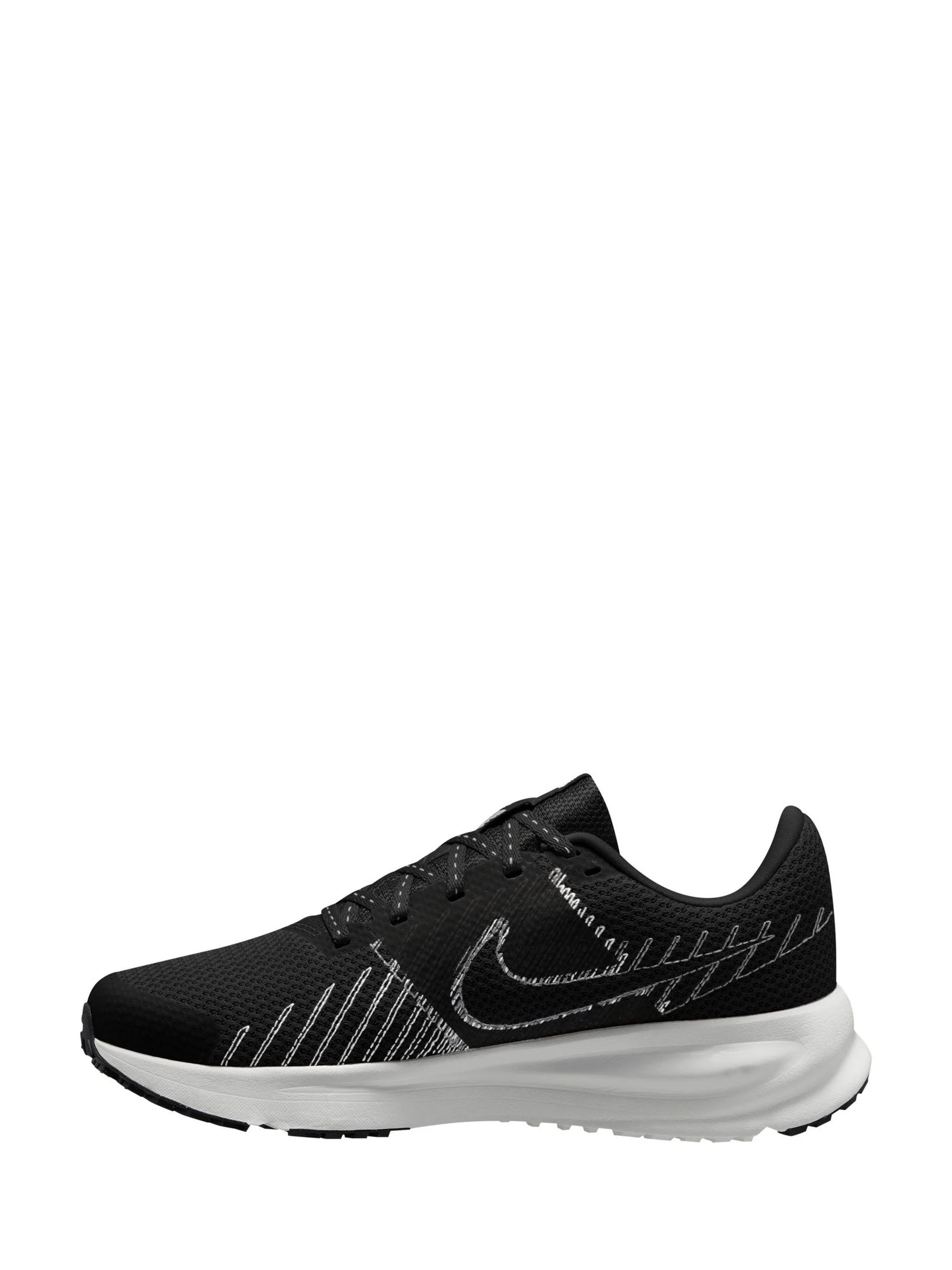 Nike Black/White Run Defy Road Running Trainers