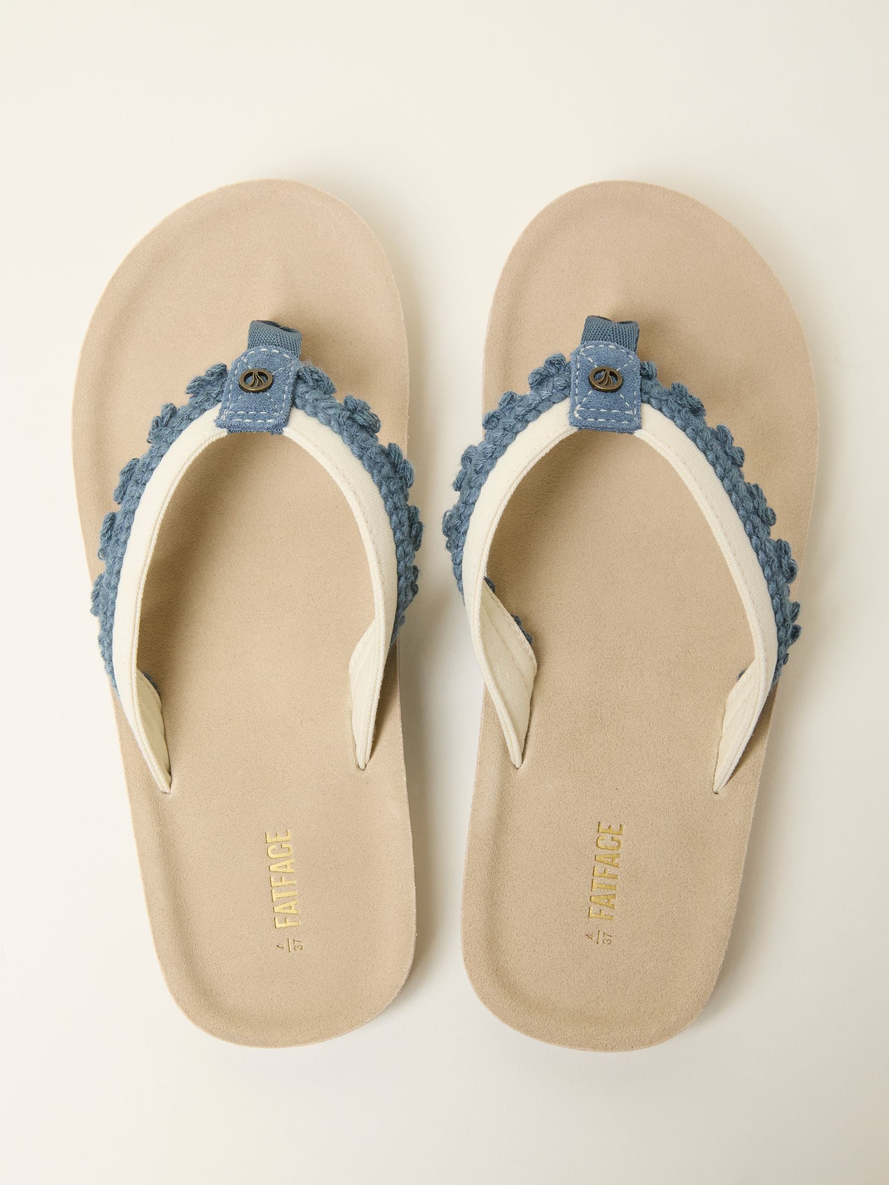 FatFace Somerton Blue Flip Flop